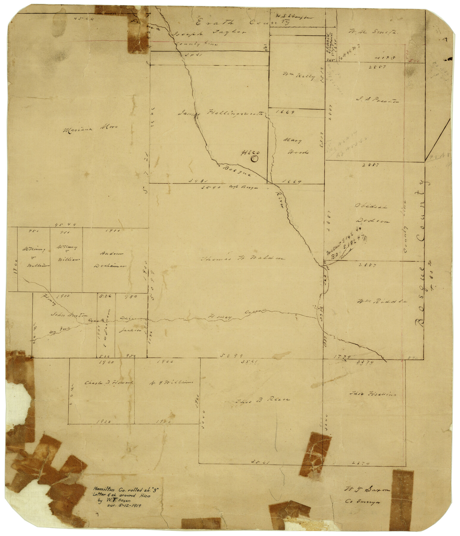 6070, Hamilton County Rolled Sketch 3, General Map Collection