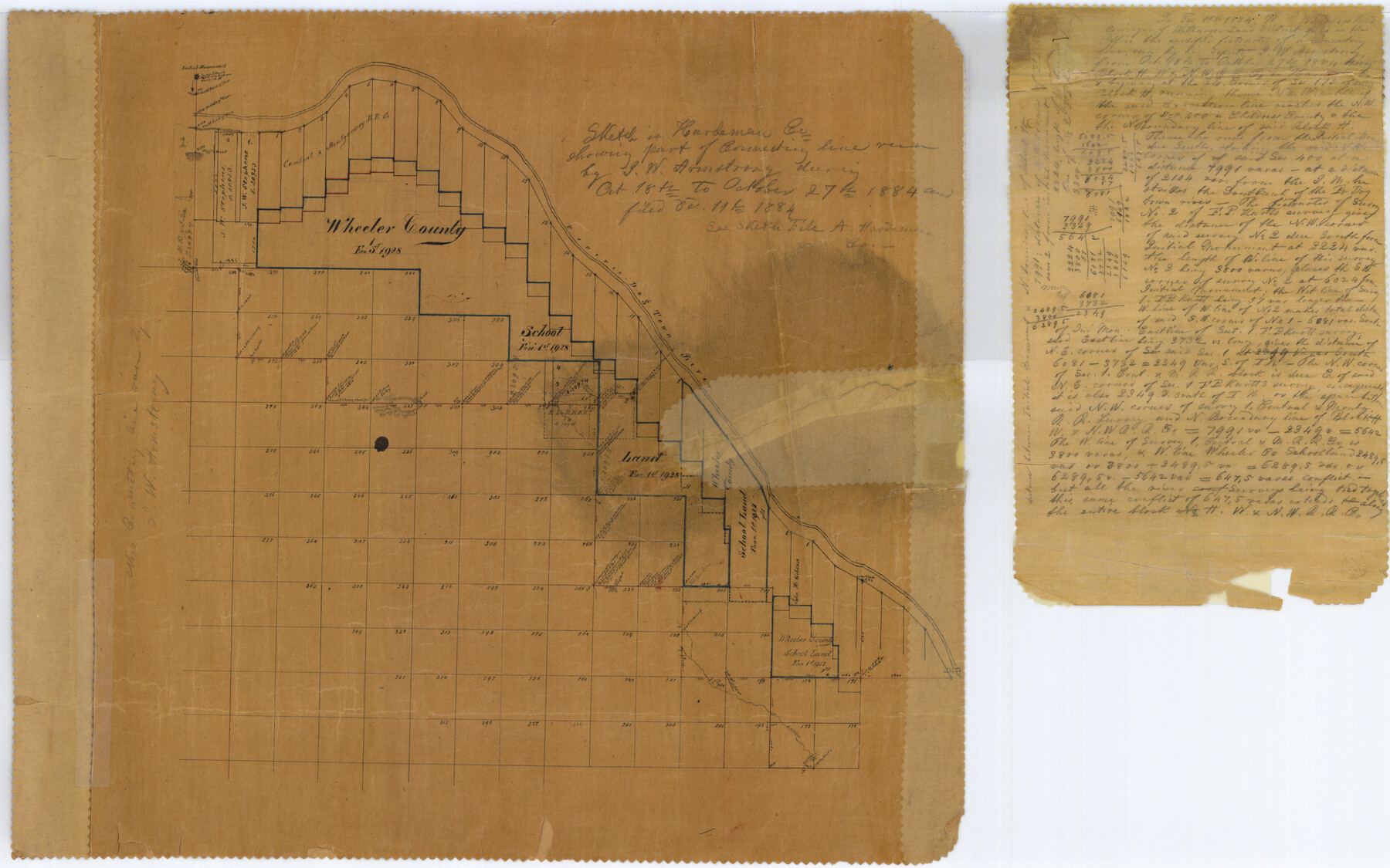 6071, Hardeman County Rolled Sketch 14, General Map Collection