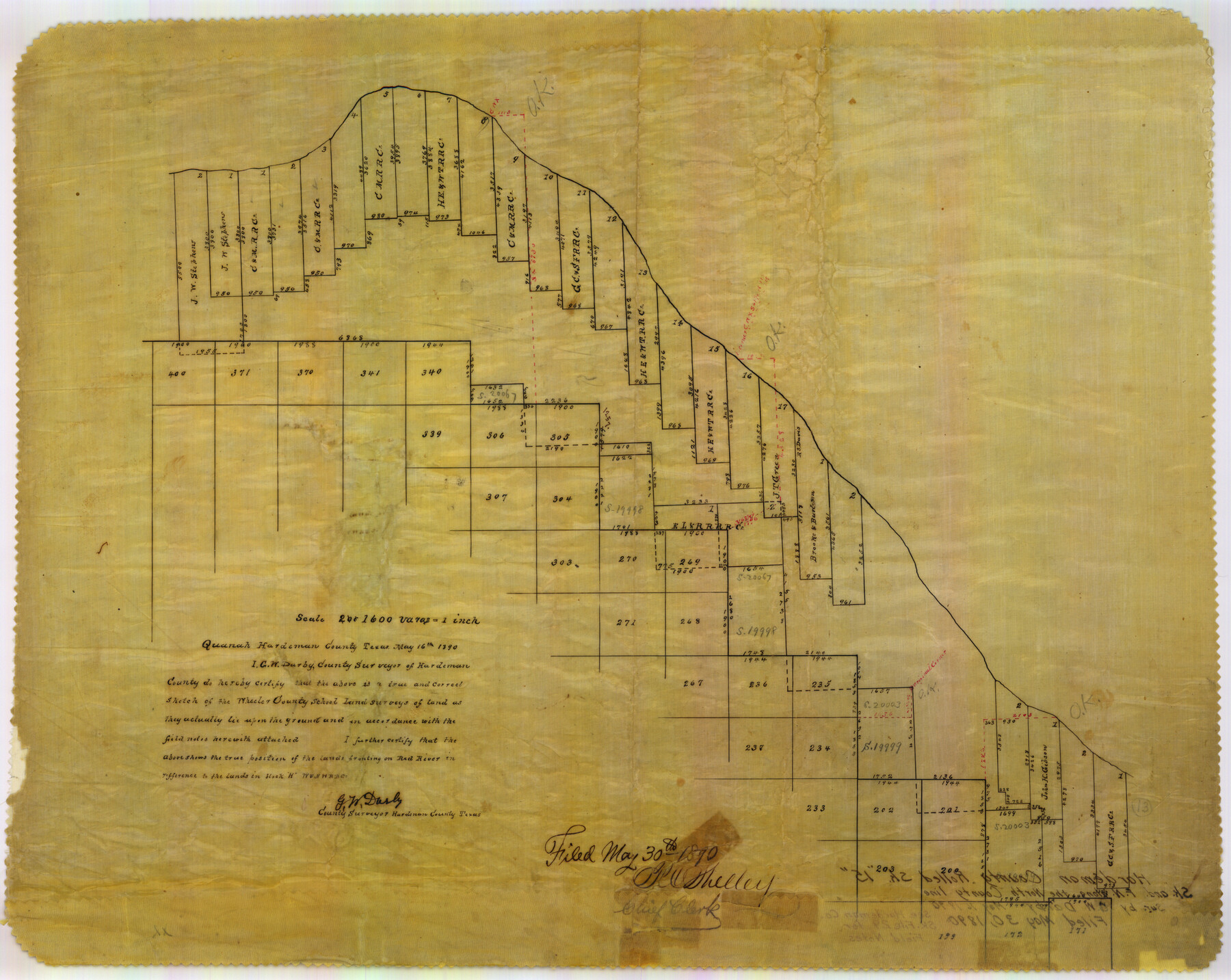 6072, Hardeman County Rolled Sketch 15, General Map Collection