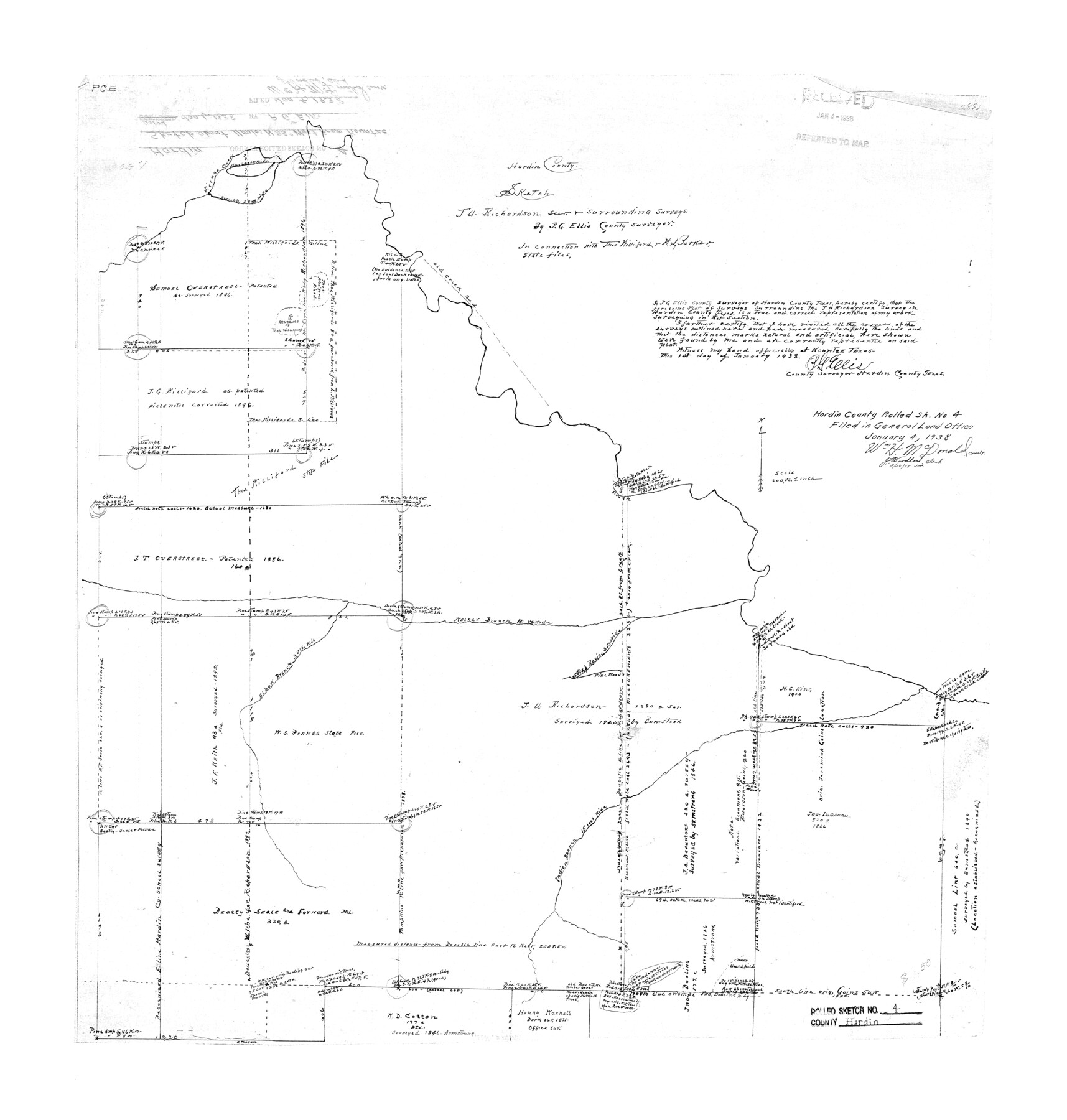 6077, Hardin County Rolled Sketch 4, General Map Collection