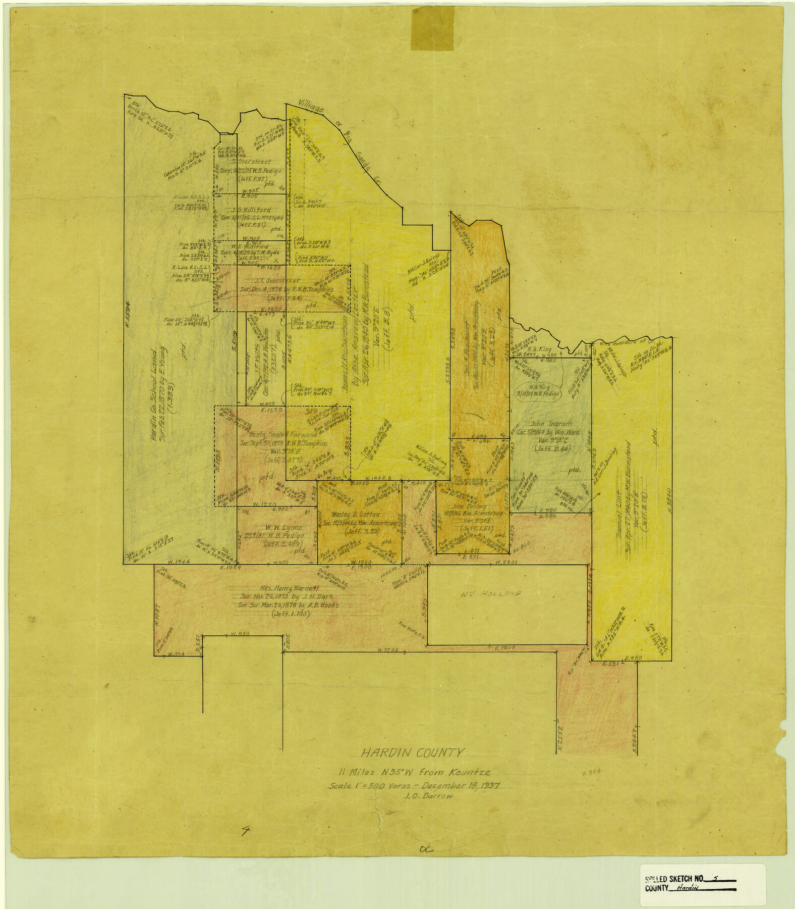 6078, Hardin County Rolled Sketch 5, General Map Collection