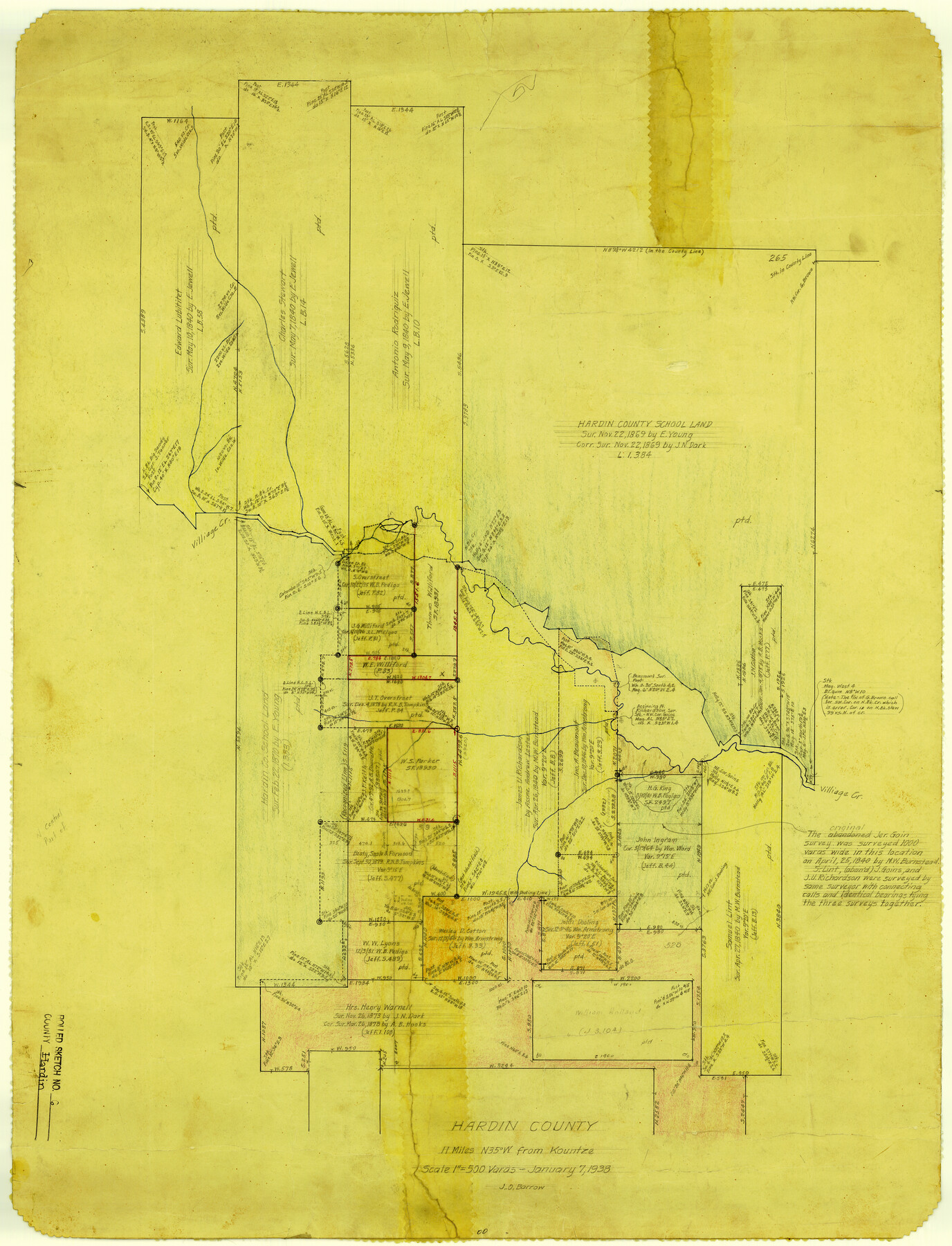 6079, Hardin County Rolled Sketch 6, General Map Collection