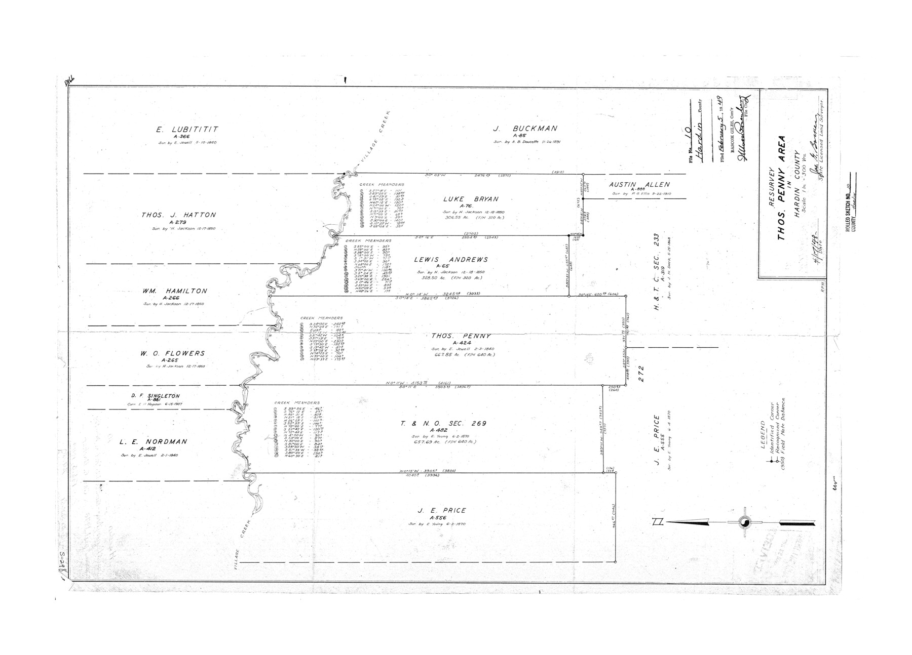 6082, Hardin County Rolled Sketch 10, General Map Collection