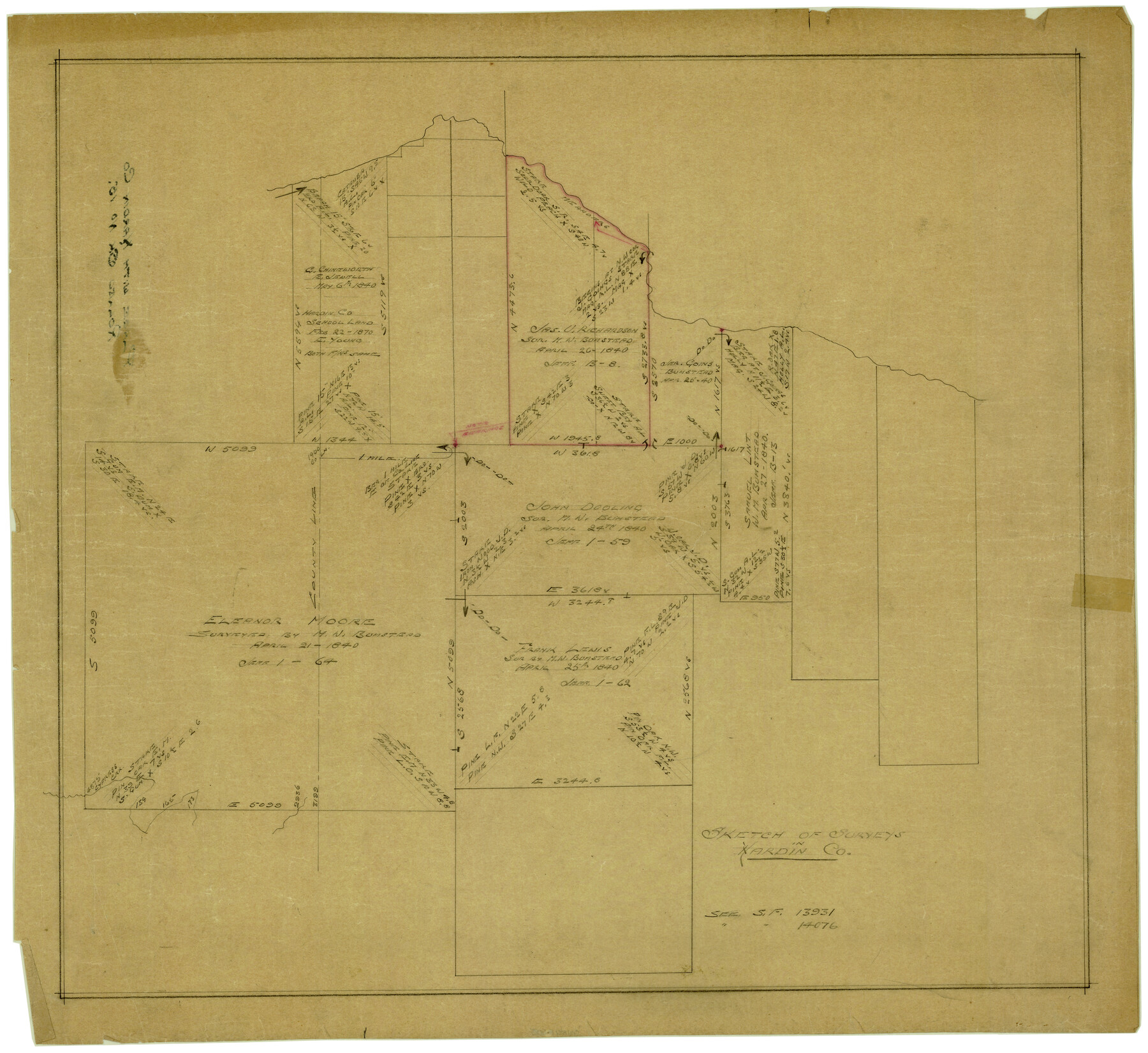 6085, Hardin County Rolled Sketch 15, General Map Collection