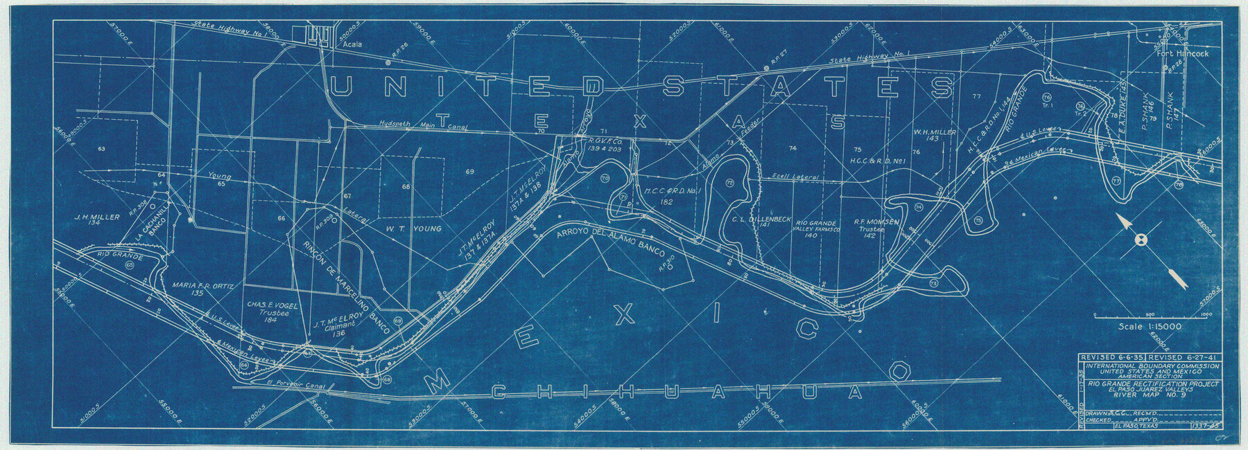 60863, Rio Grande Rectification Project, El Paso and Juarez Valley, General Map Collection