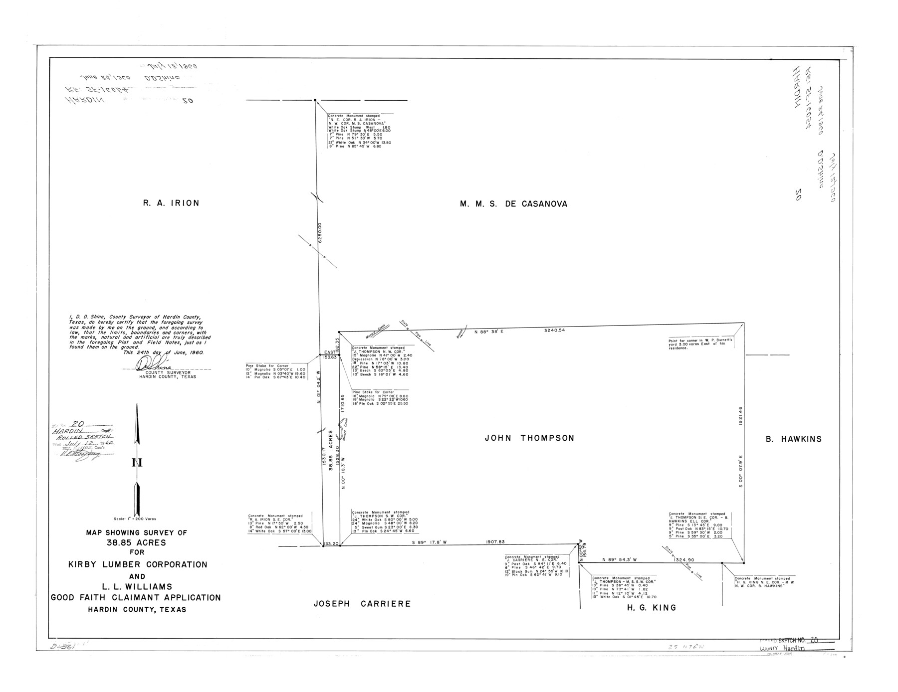 6089, Hardin County Rolled Sketch 20, General Map Collection