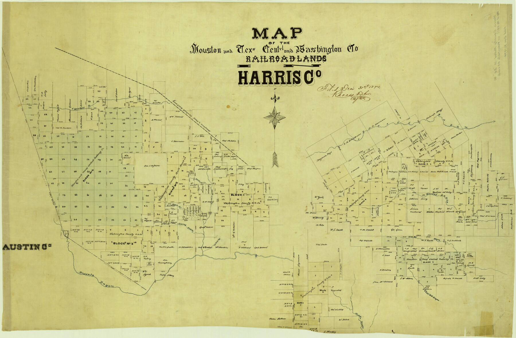 6094, Harris County Rolled Sketch 26, General Map Collection
