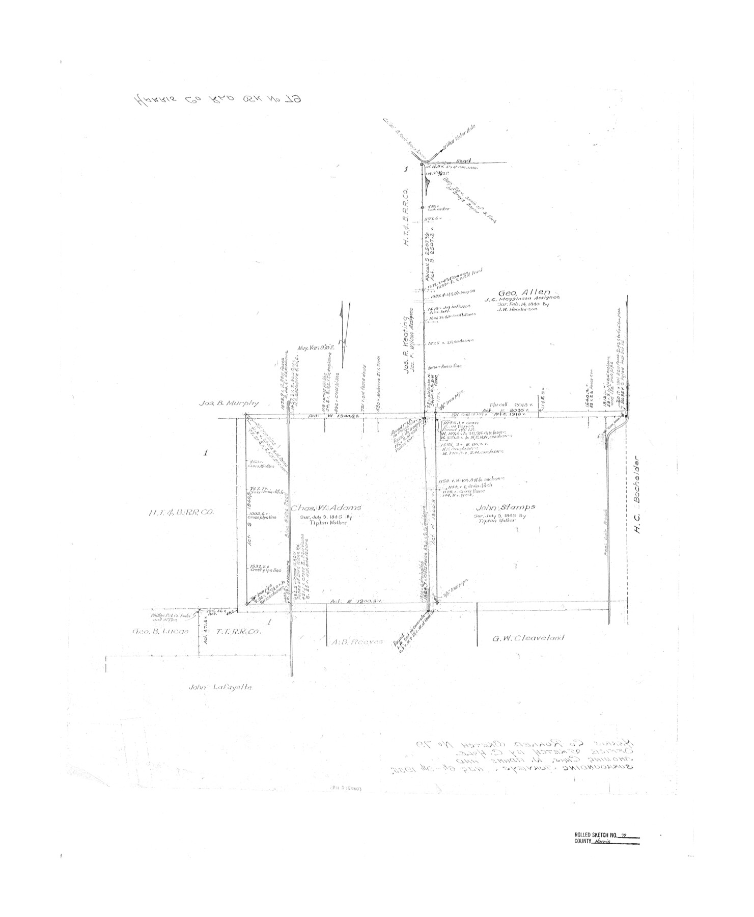 6115, Harris County Rolled Sketch 79, General Map Collection