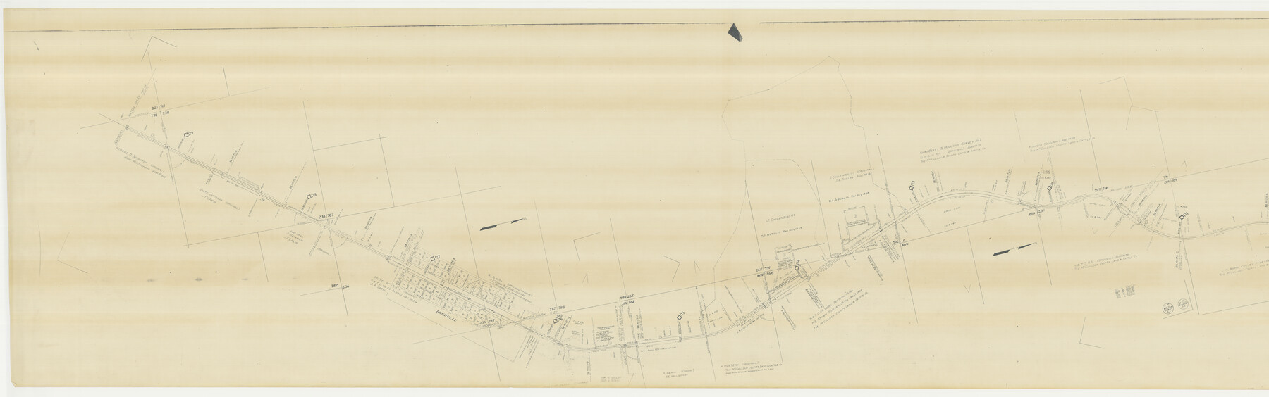 61414, [FT. W. & R. G. Ry. Right of Way Map, Winchell to Brady, McCulloch County, Texas], General Map Collection