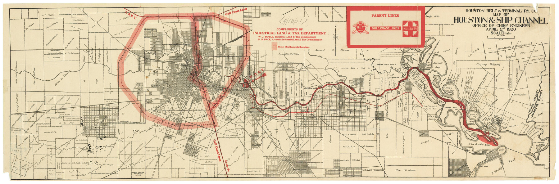 6143, Harris County Rolled Sketch P4, General Map Collection