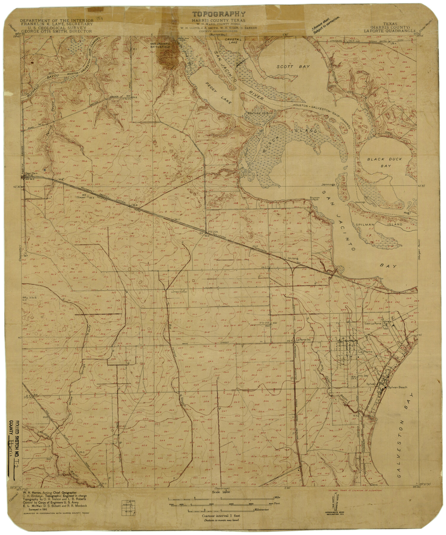 6145, Harris County Rolled Sketch T2, General Map Collection