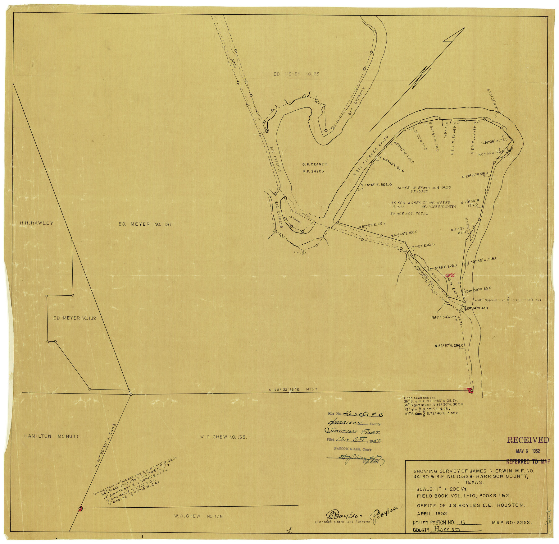 6151, Harrison County Rolled Sketch 6, General Map Collection