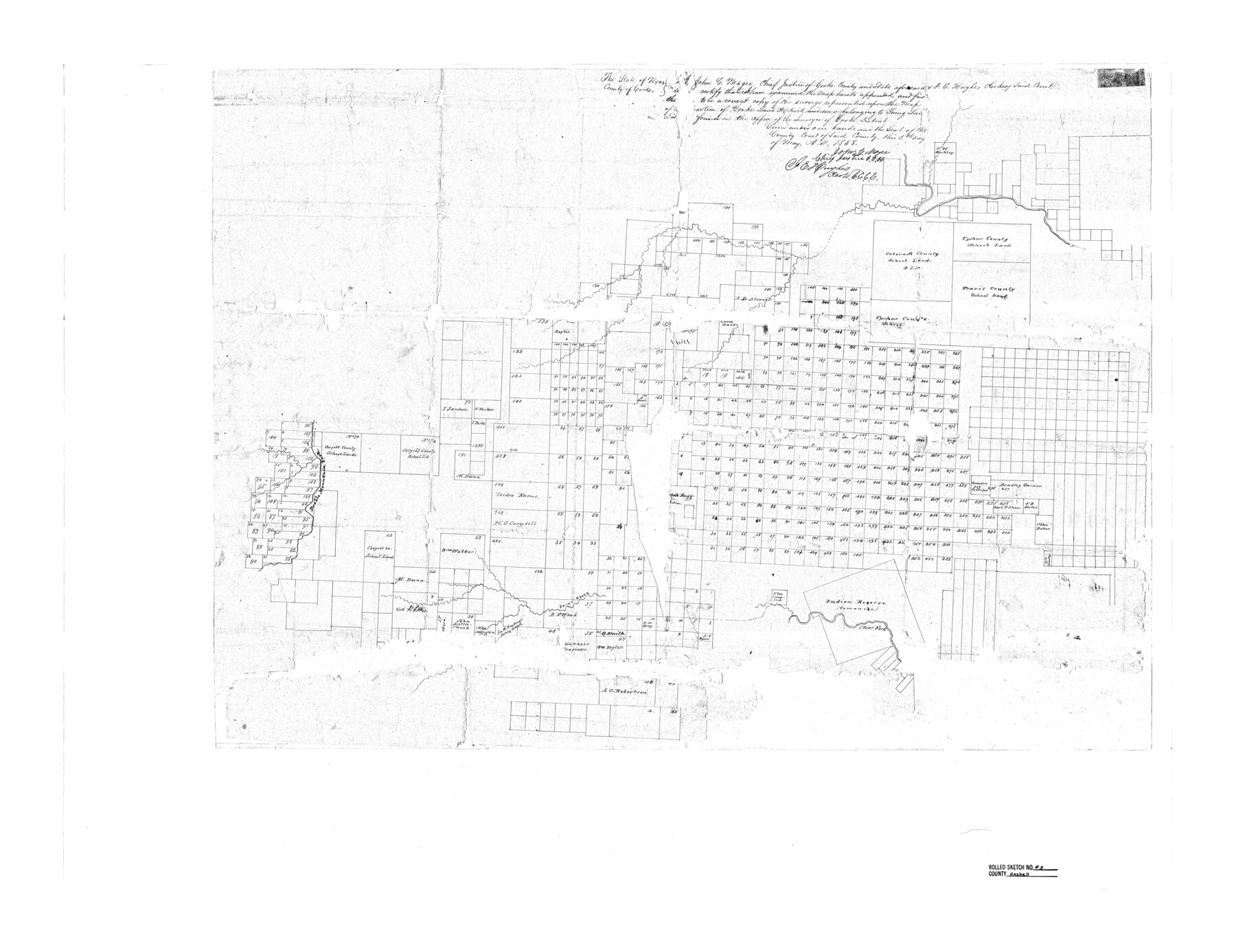 6165, Haskell County Rolled Sketch 5, General Map Collection