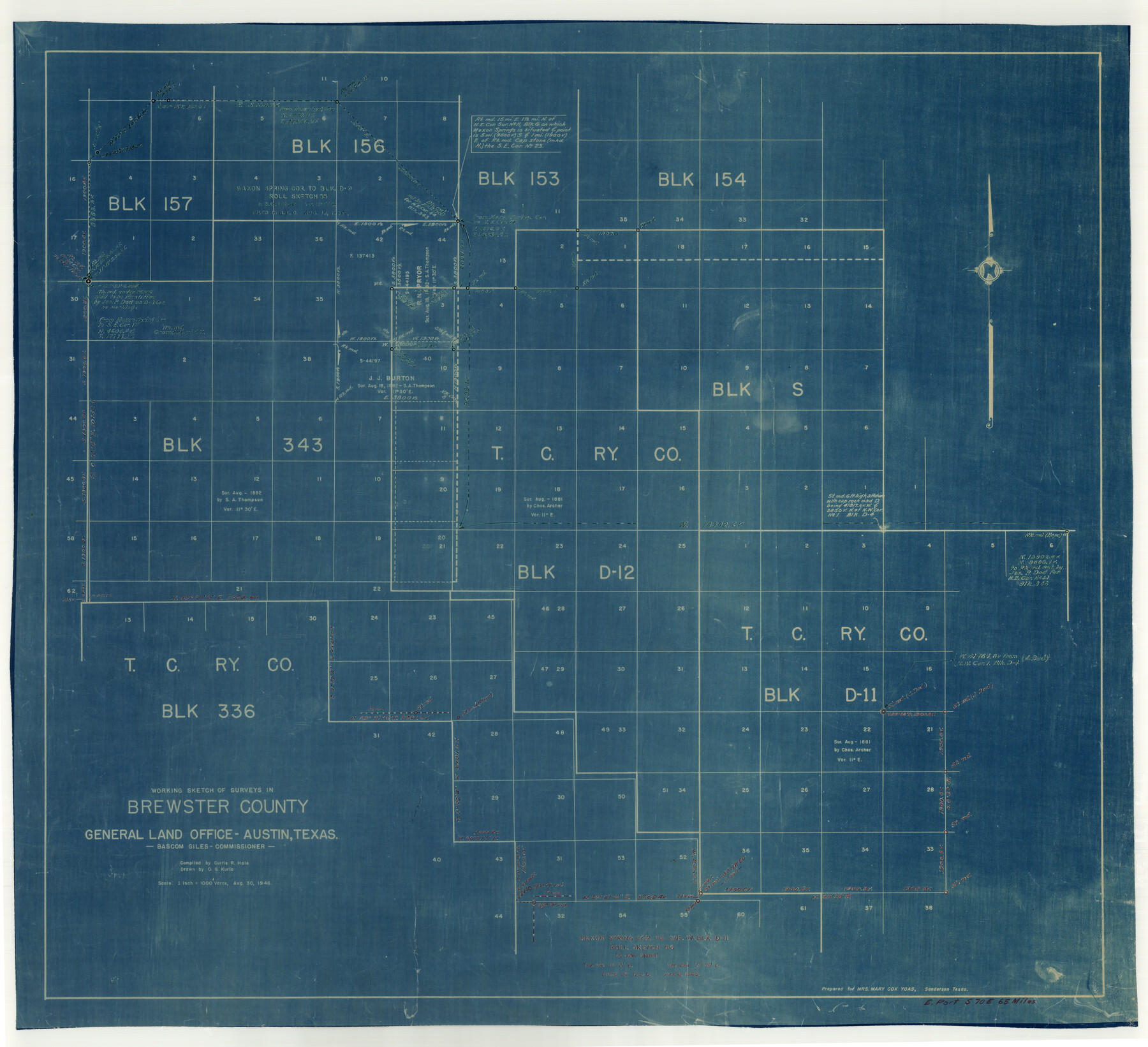 61785, Brewster County Rolled Sketch 66