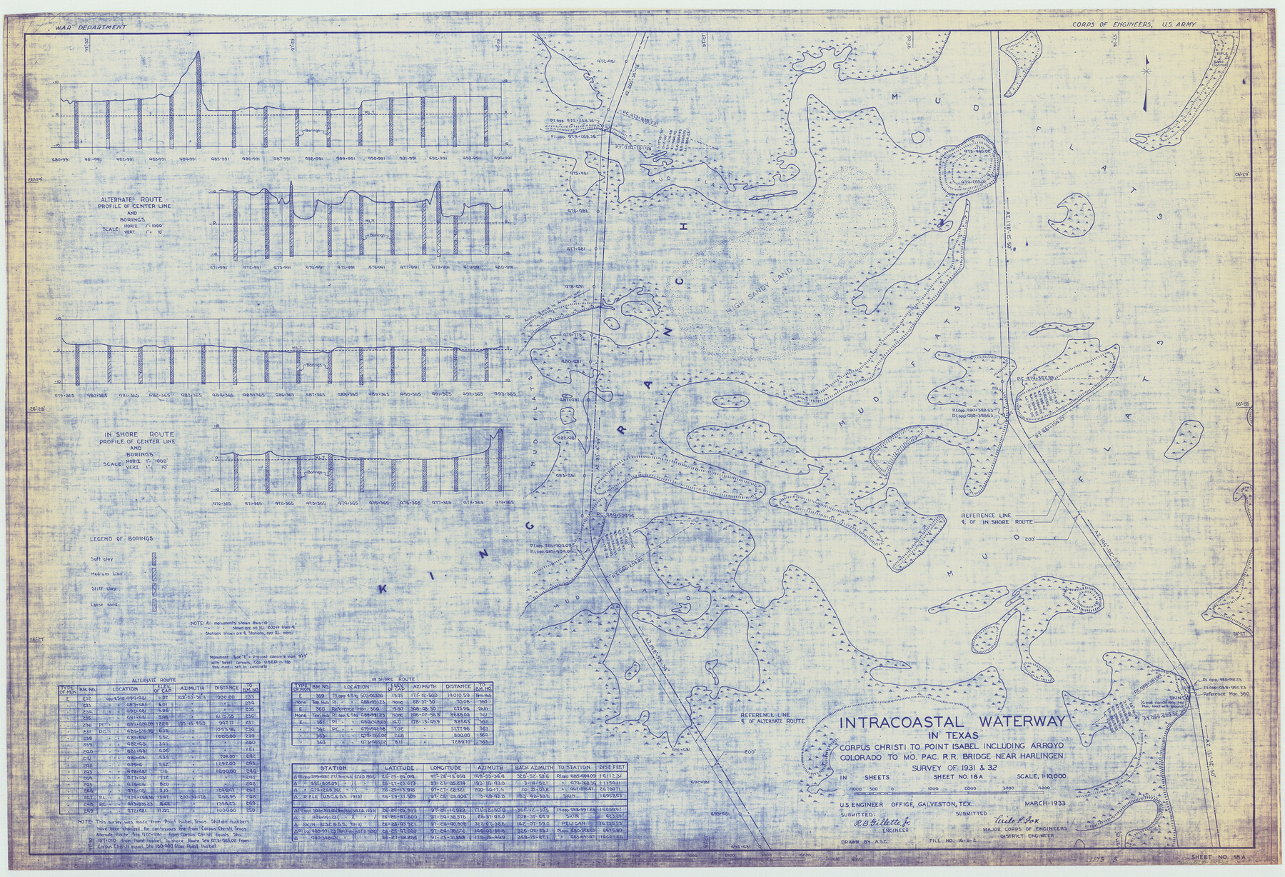 61865, Intracoastal Waterway in Texas - Corpus Christi to Point Isabel including Arroyo Colorado to Mo. Pac. R.R. Bridge Near Harlingen, General Map Collection