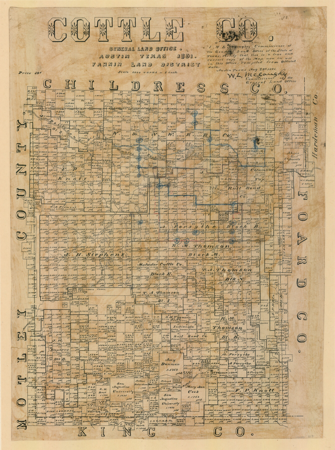 619, Cottle County, Texas, Maddox Collection