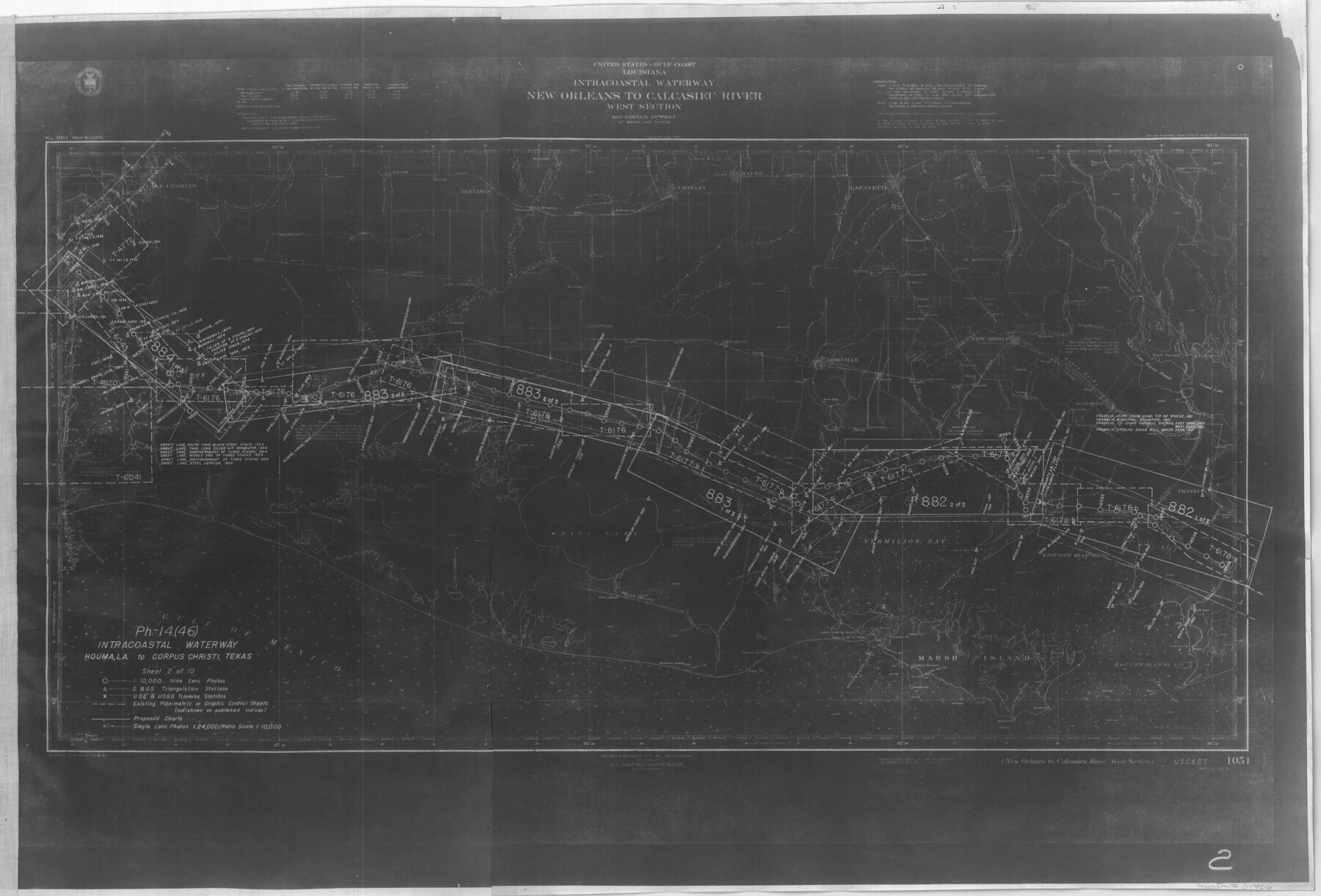 61906, Intracoastal Waterway, Houma, LA to Corpus Christi, TX, General Map Collection