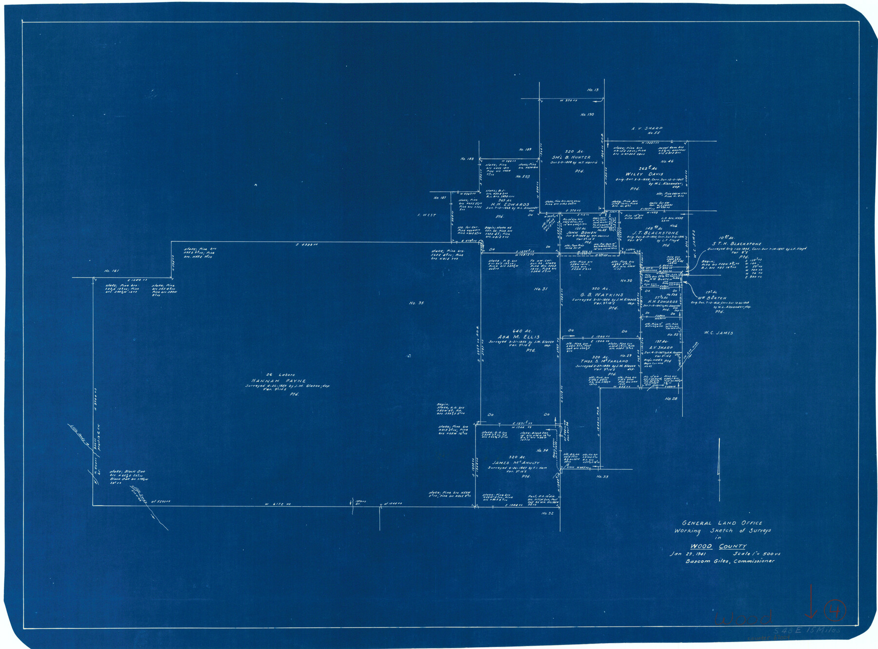 62004, Wood County Working Sketch 4, General Map Collection