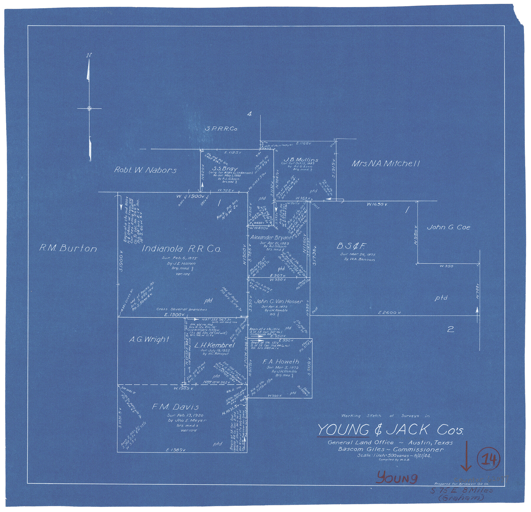 62037, Young County Working Sketch 14, General Map Collection