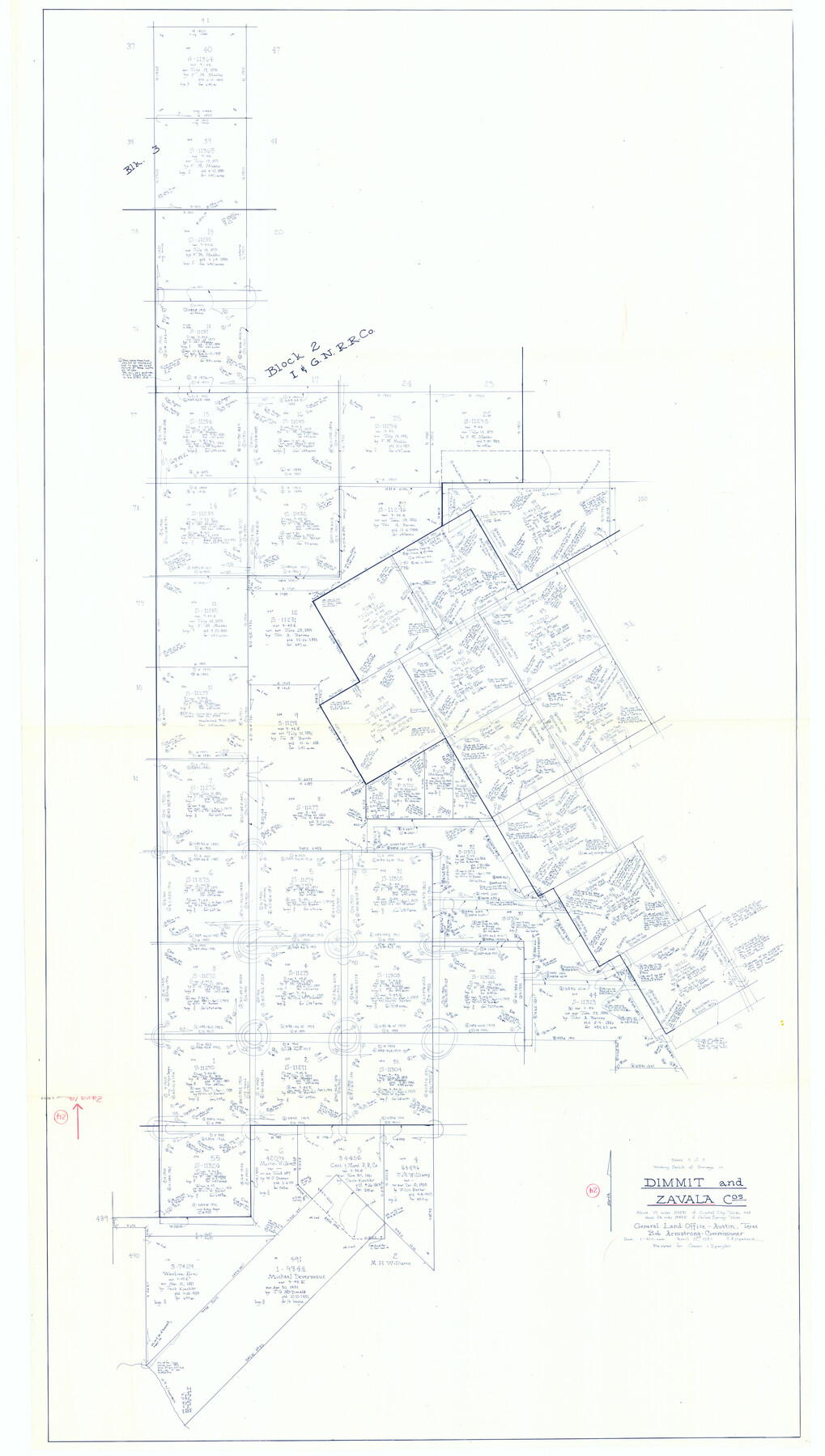 62099, Zavala County Working Sketch 24, General Map Collection