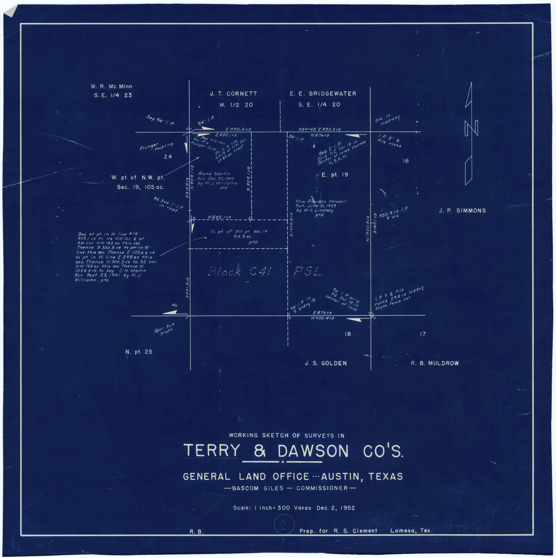 62107, Terry County Working Sketch 2, General Map Collection