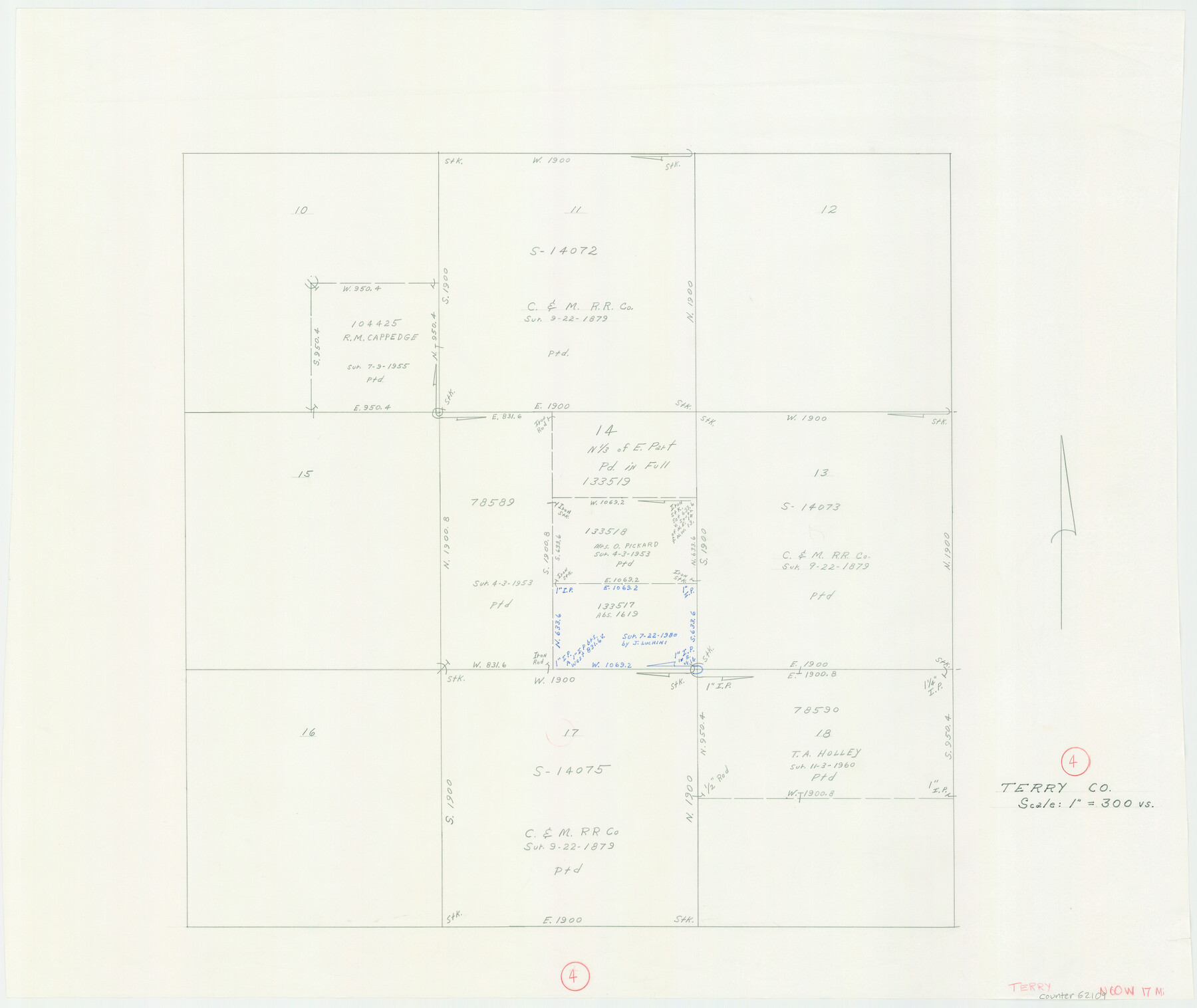 62109, Terry County Working Sketch 4, General Map Collection