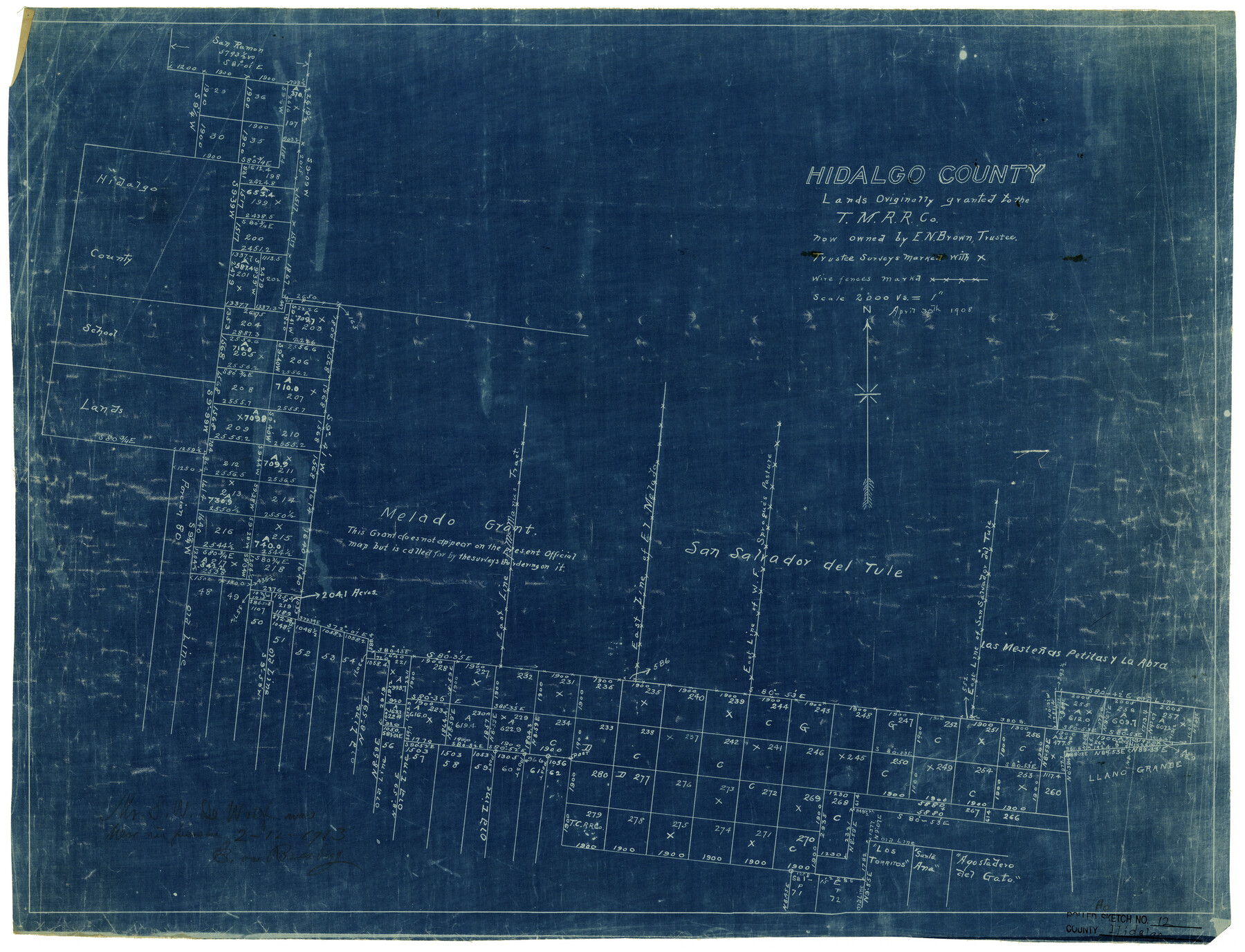6211, Hidalgo County Rolled Sketch 12, General Map Collection