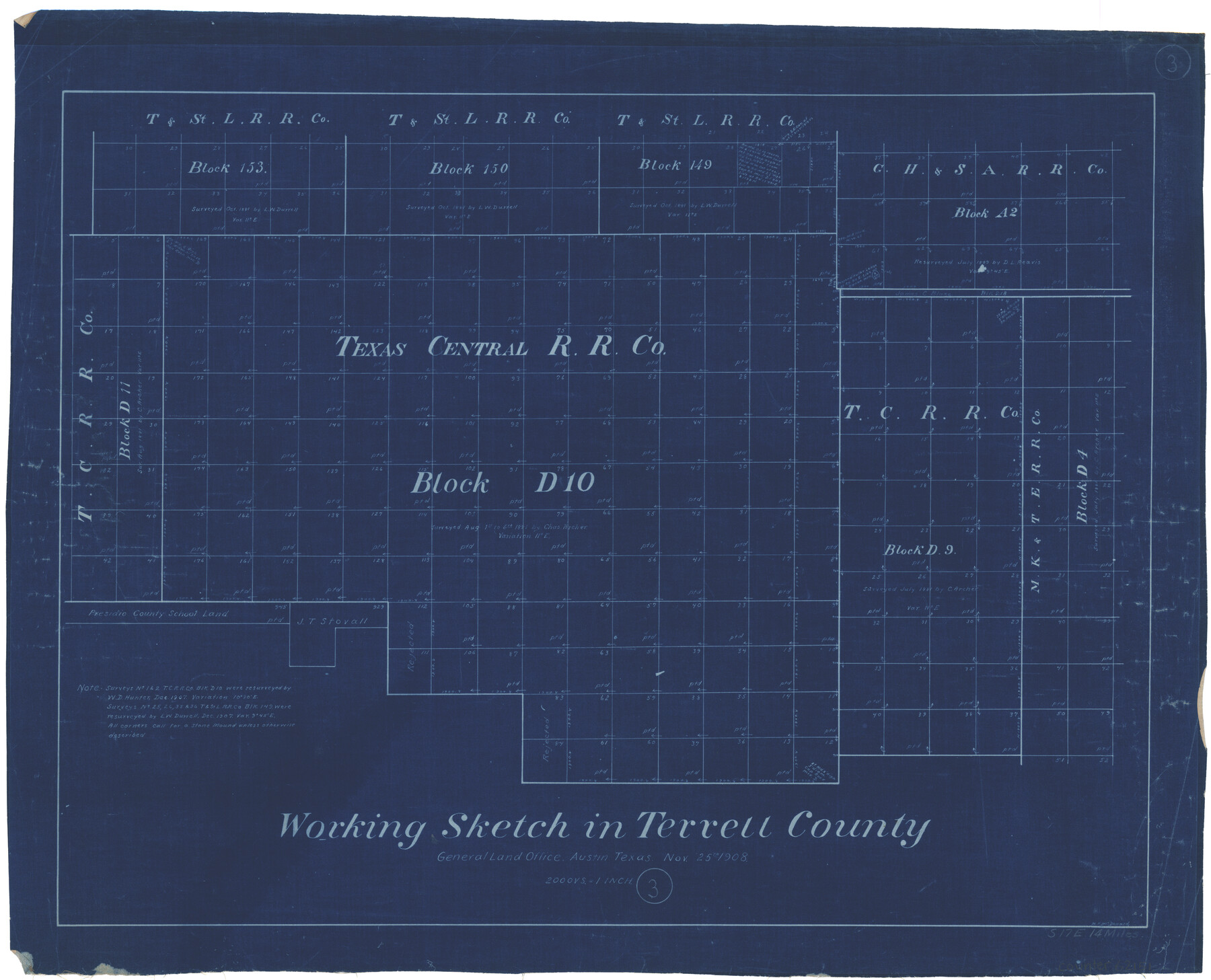 62151, Terrell County Working Sketch 3, General Map Collection
