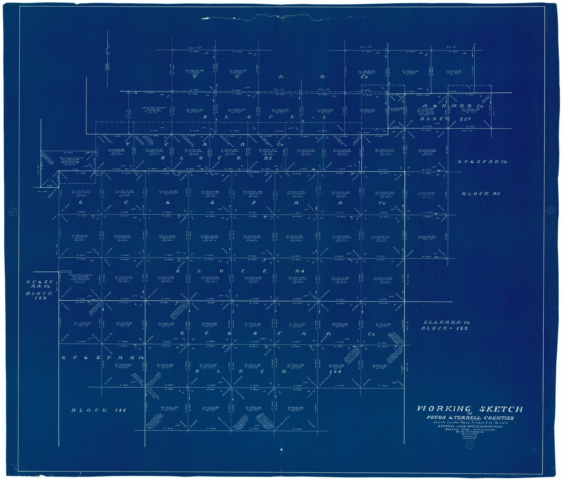 62175, Terrell County Working Sketch 25, General Map Collection