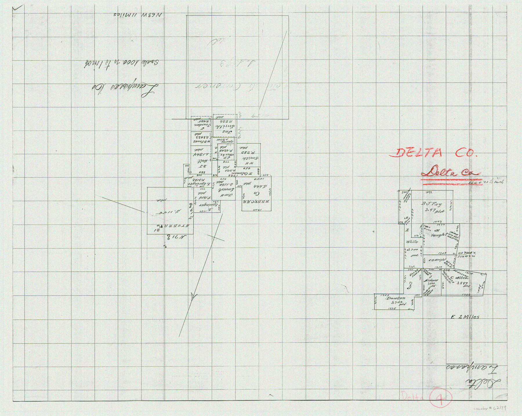 62179, Delta County Working Sketch 4, General Map Collection