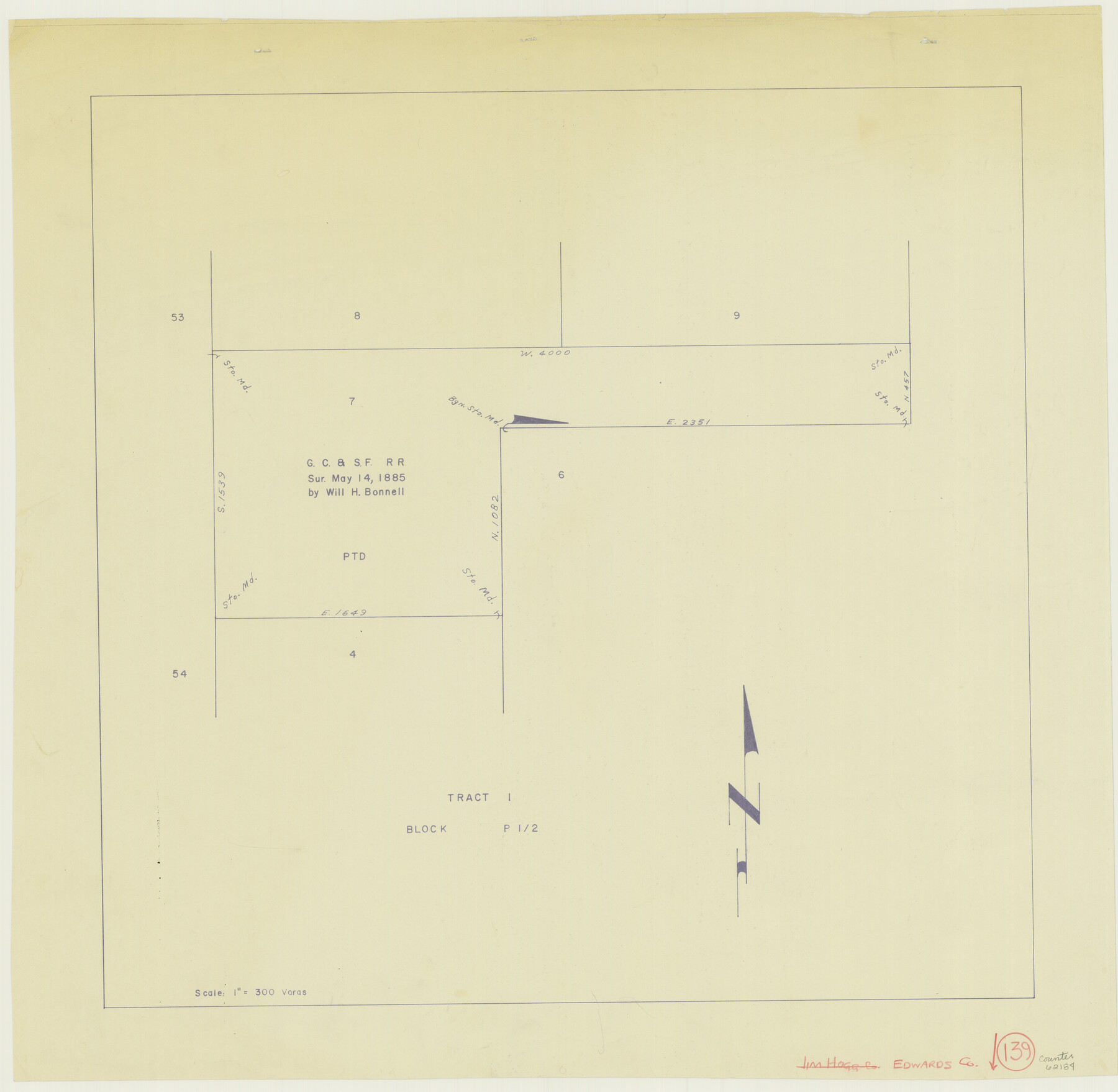 62184, Edwards County Working Sketch 139, General Map Collection