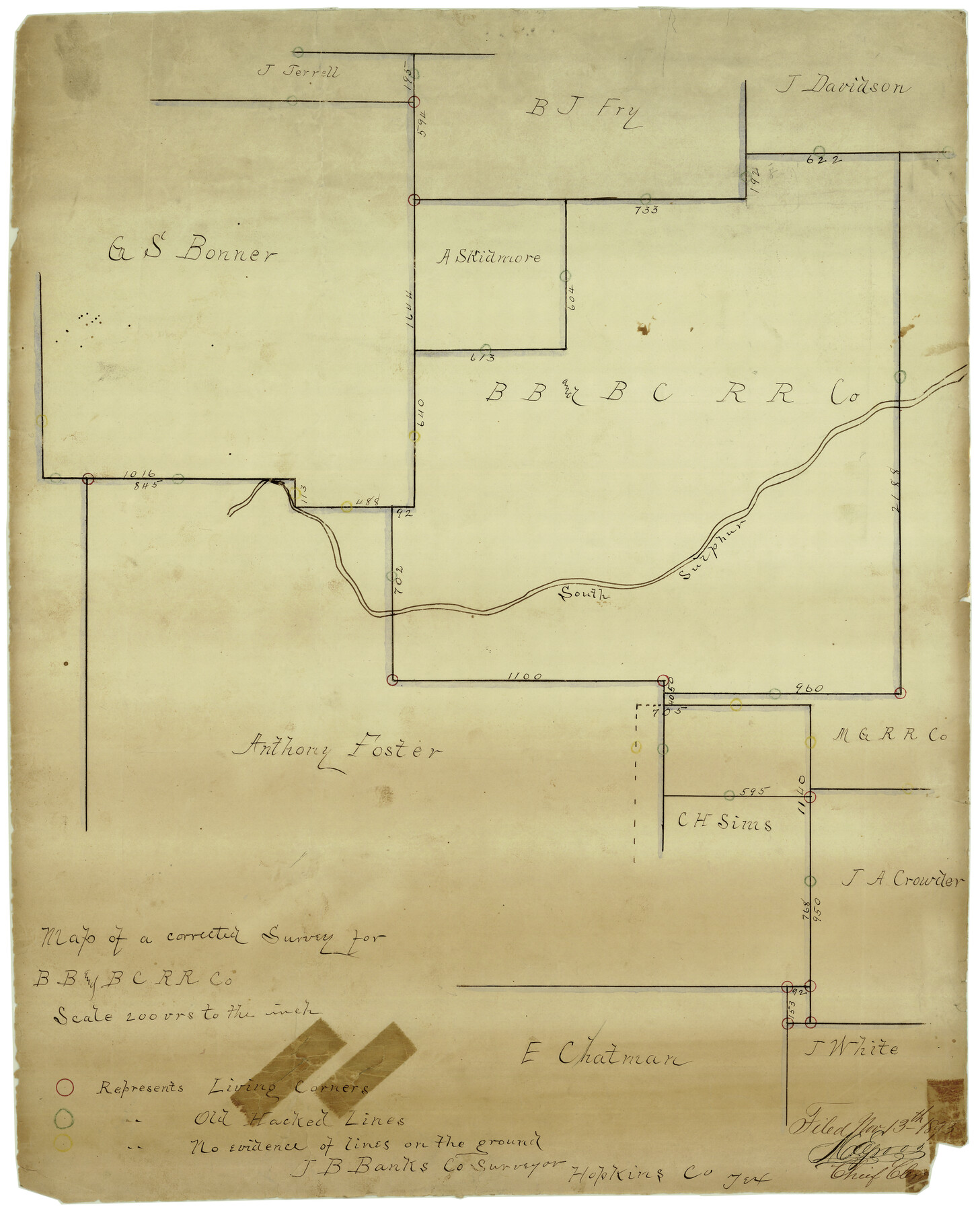 6225, Hopkins County Rolled Sketch 28, General Map Collection