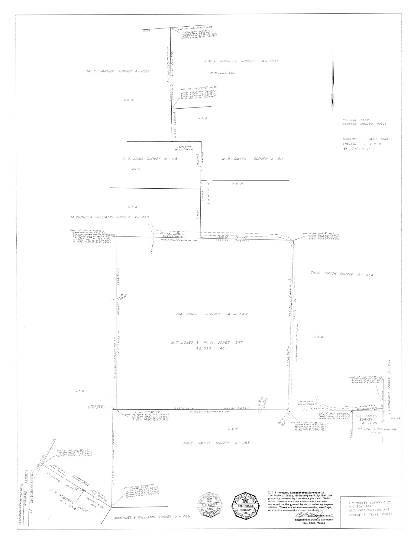 6231, Houston County Rolled Sketch 11, General Map Collection