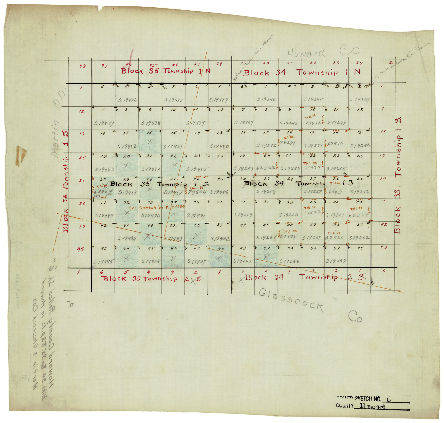 6235, Howard County Rolled Sketch 6, General Map Collection