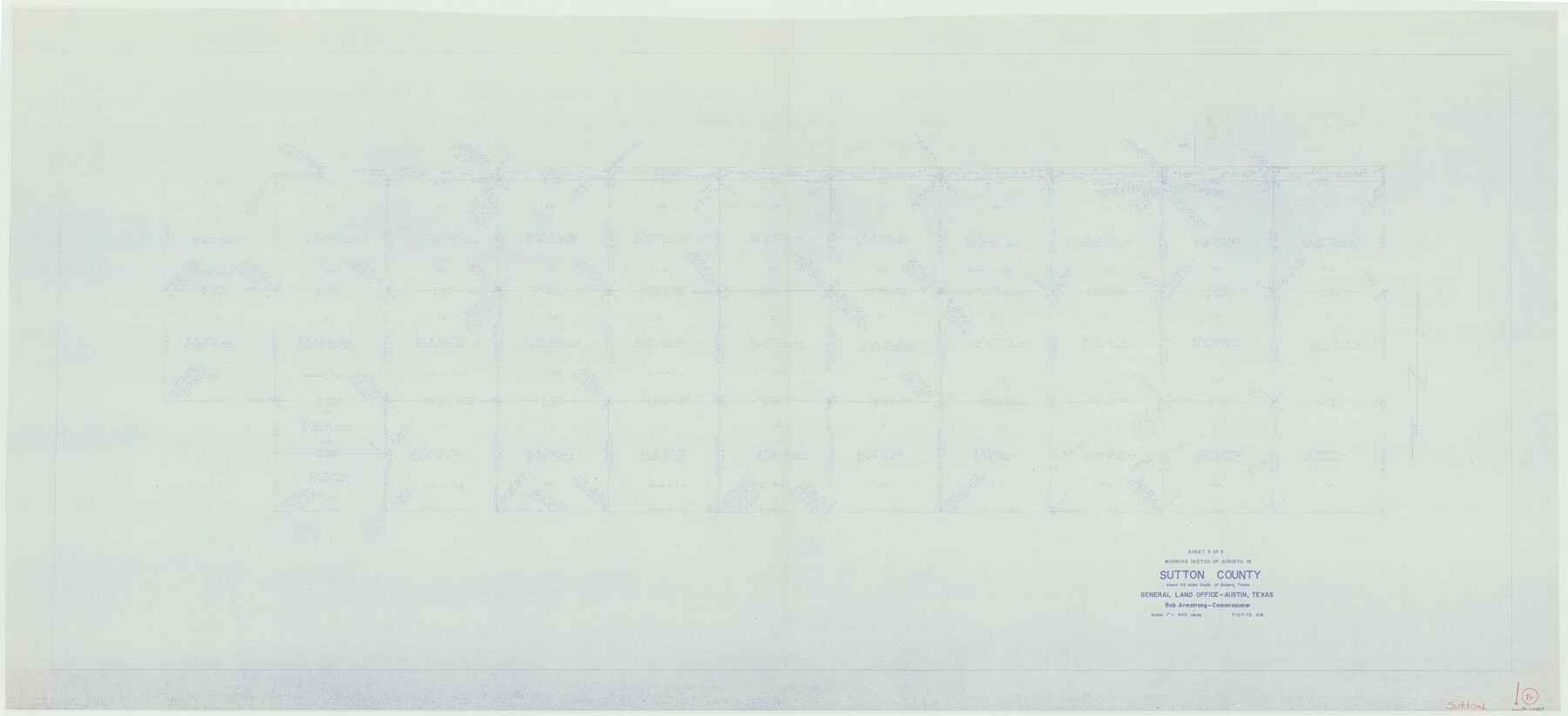 62359, Sutton County Working Sketch 16, General Map Collection