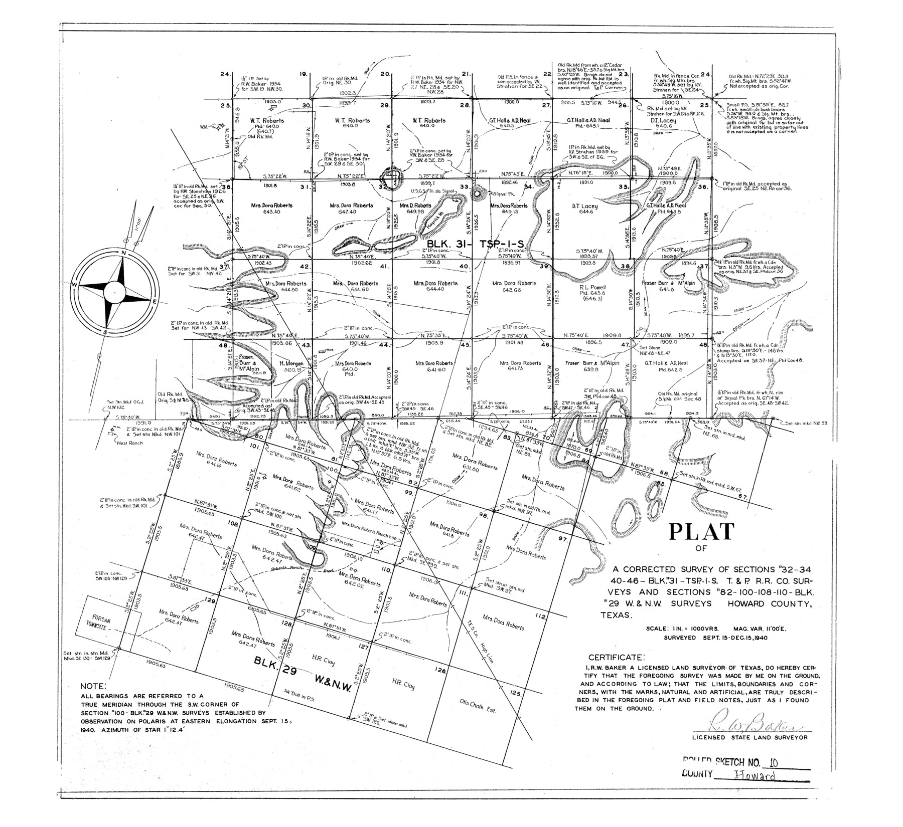 6240, Howard County Rolled Sketch 10, General Map Collection