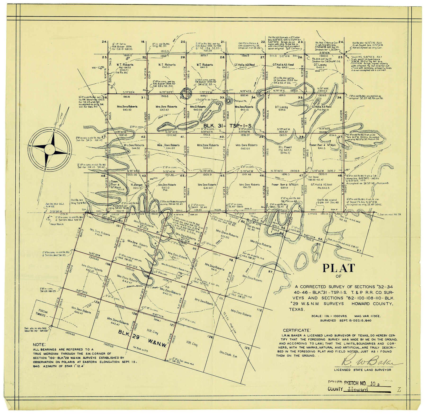 6241, Howard County Rolled Sketch 10A, General Map Collection