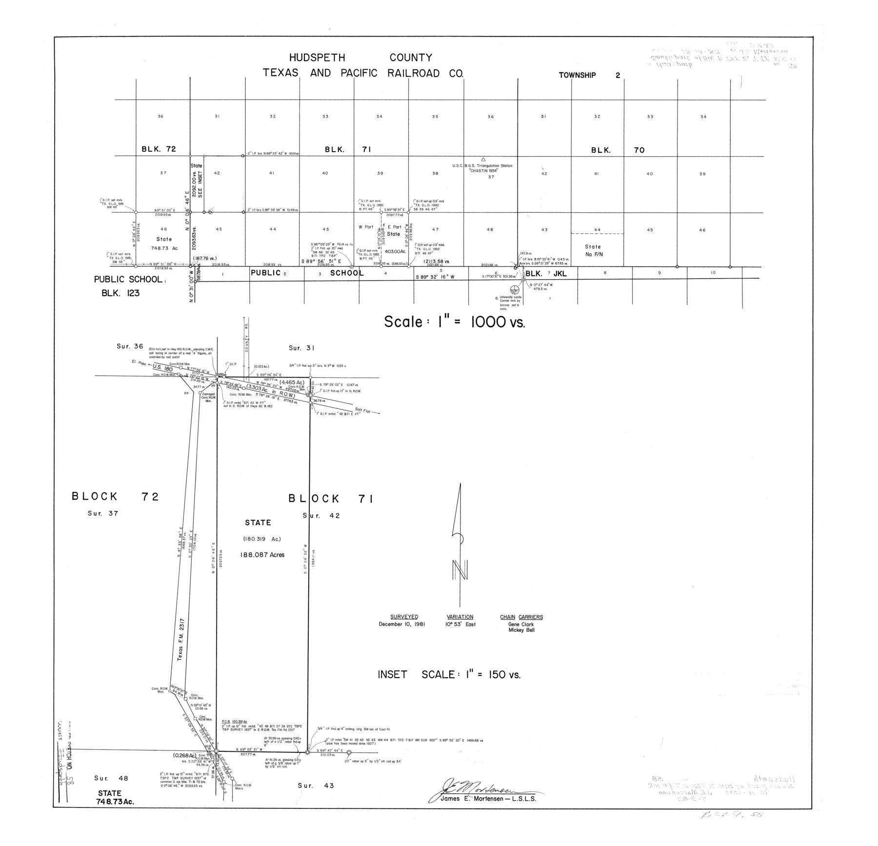 6258, Hudspeth County Rolled Sketch 58, General Map Collection