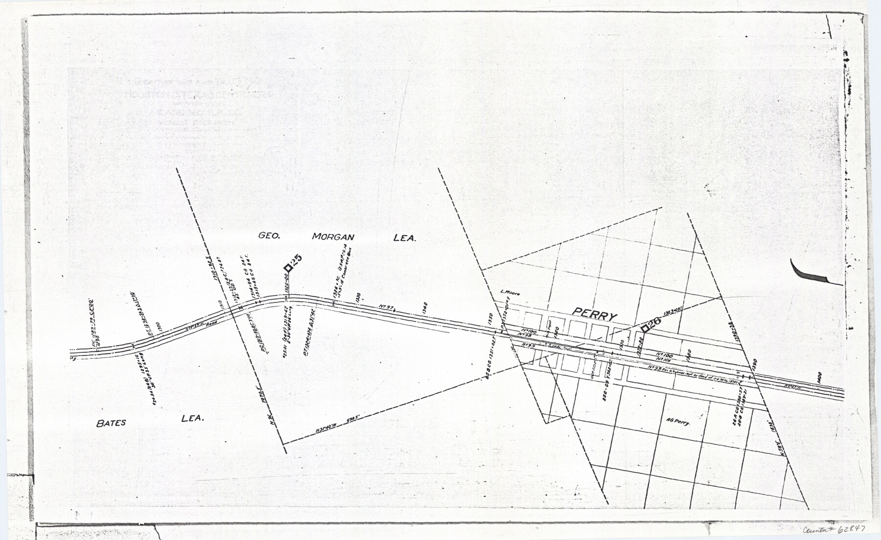 62847, Railroad Track Map, H&TCRRCo., Falls County, Texas, General Map Collection