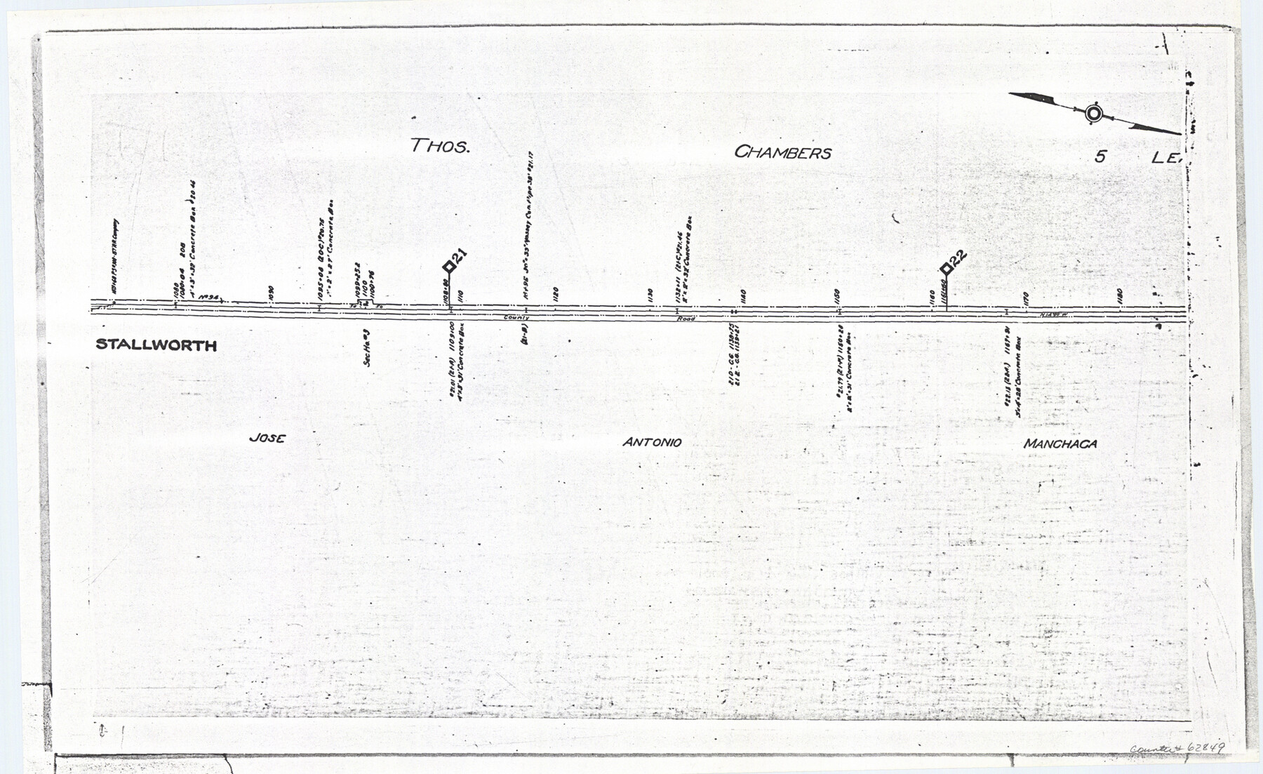 62849, Railroad Track Map, H&TCRRCo., Falls County, Texas, General Map Collection