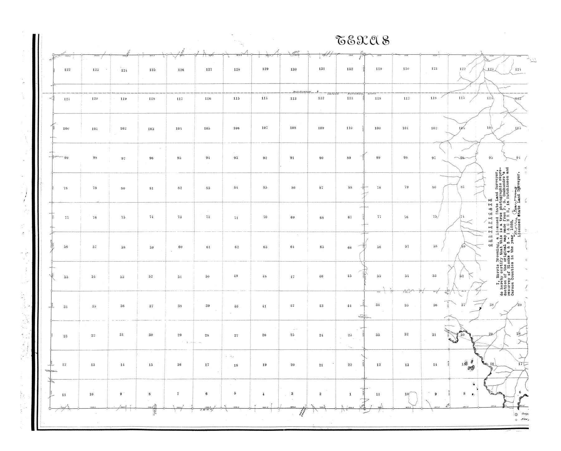 6293, Hutchinson County Rolled Sketch 36, General Map Collection