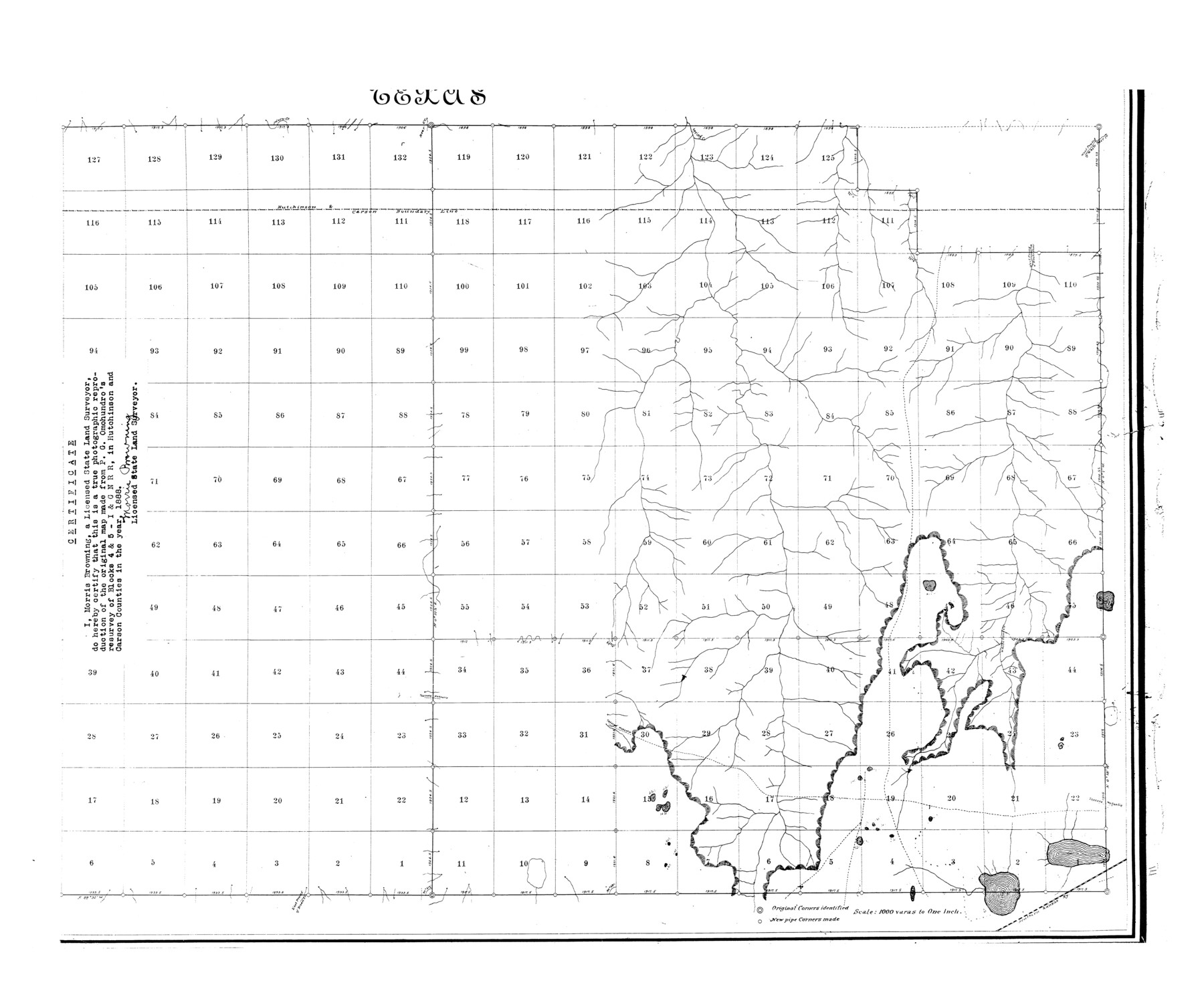 6295, Hutchinson County Rolled Sketch 36B, General Map Collection