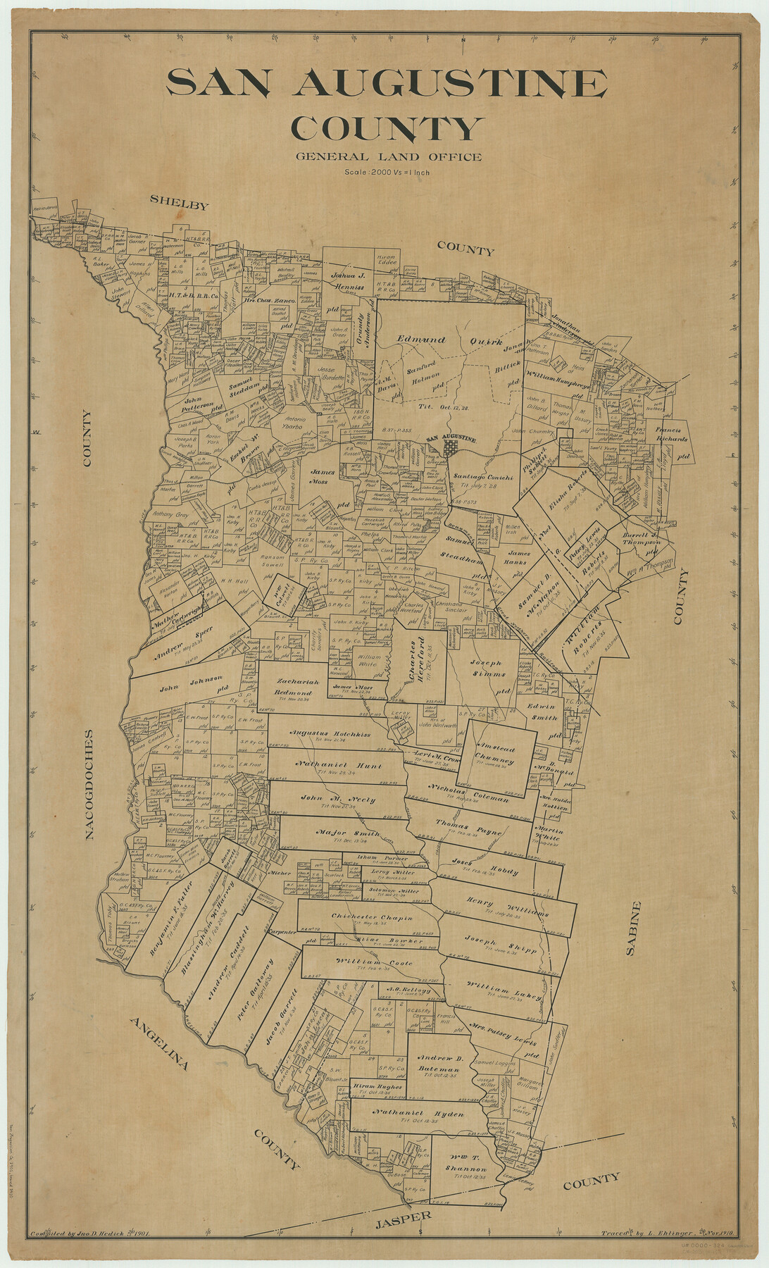 63015, San Augustine County, General Map Collection