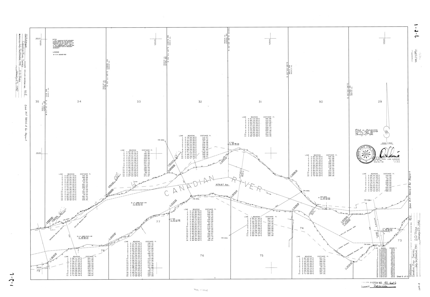 6302, Hutchinson County Rolled Sketch 40, General Map Collection