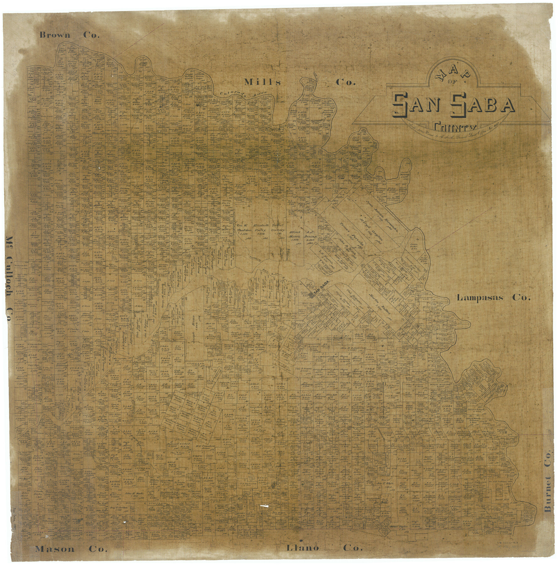 63020, Map of San Saba County, General Map Collection
