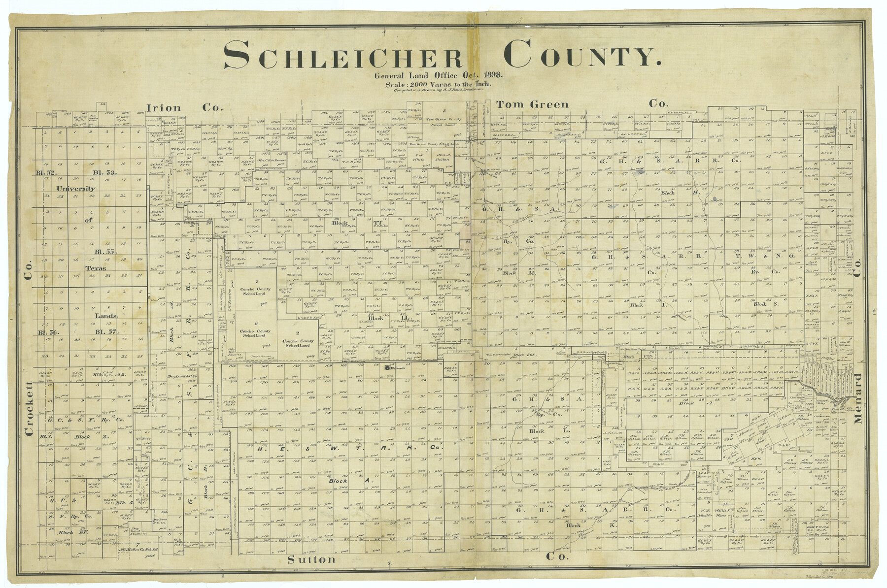 63026, Schleicher County, General Map Collection