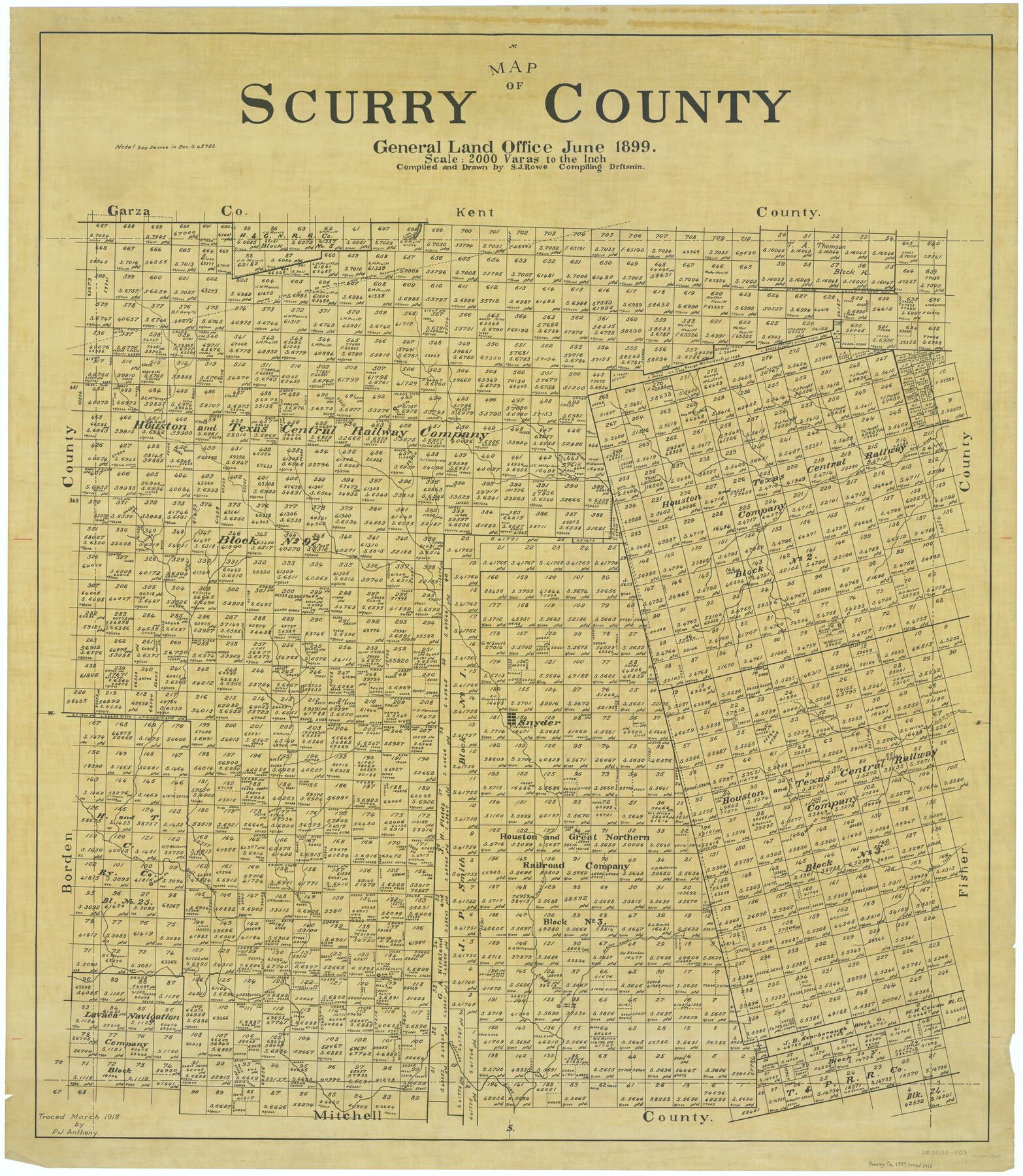 63029, Map of Scurry County, General Map Collection