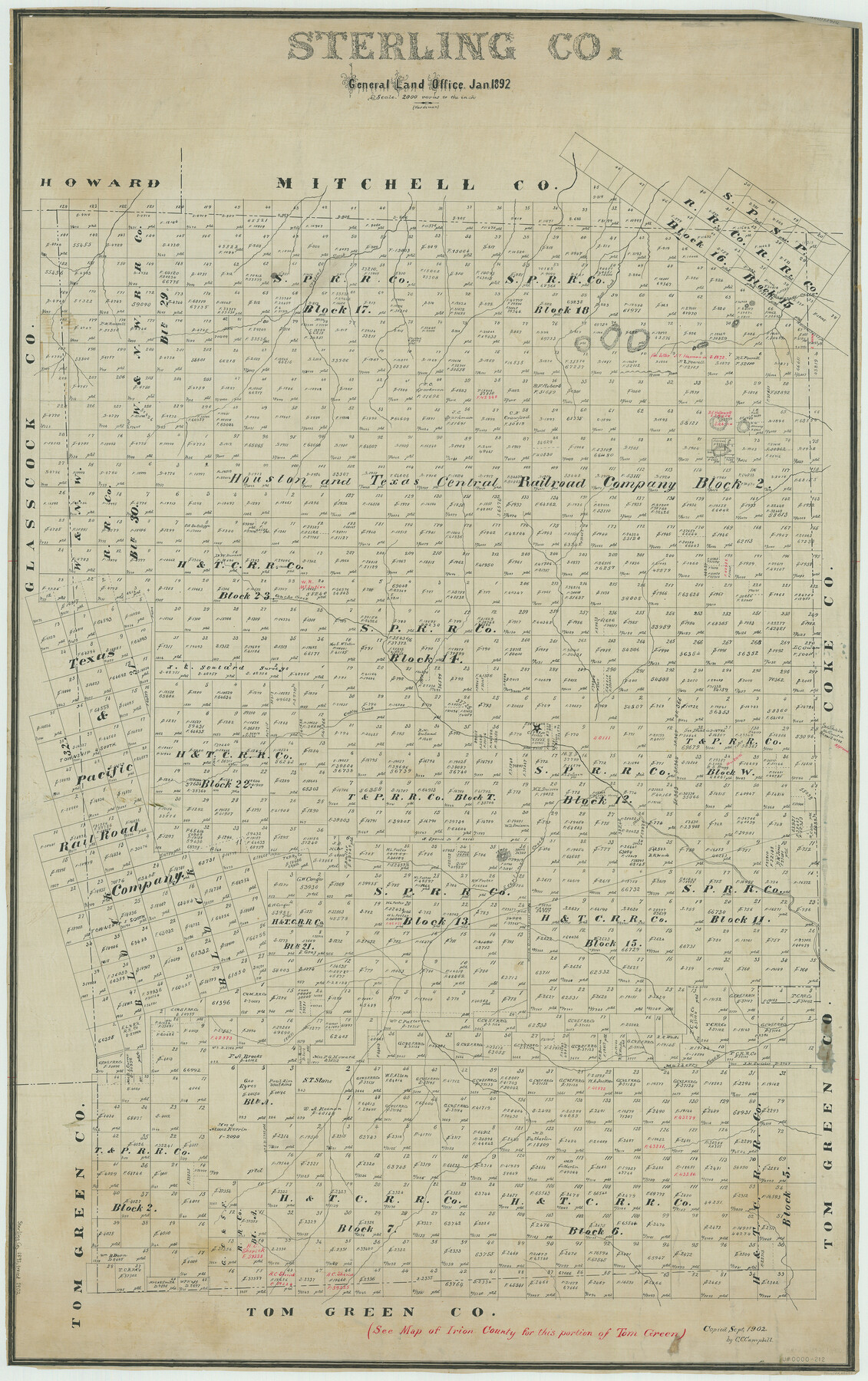 63047, Sterling Co., General Map Collection