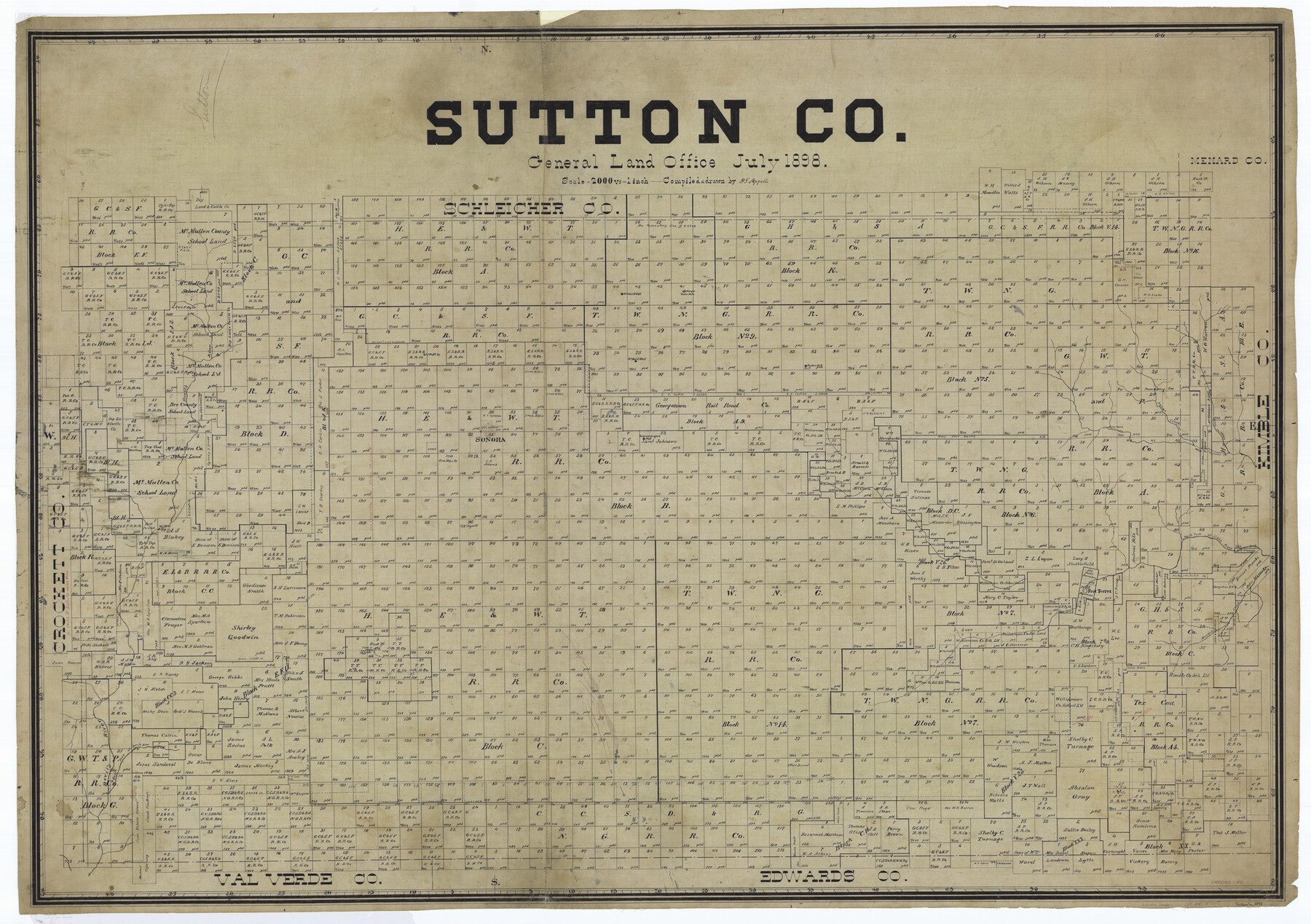 63050, Sutton Co., General Map Collection