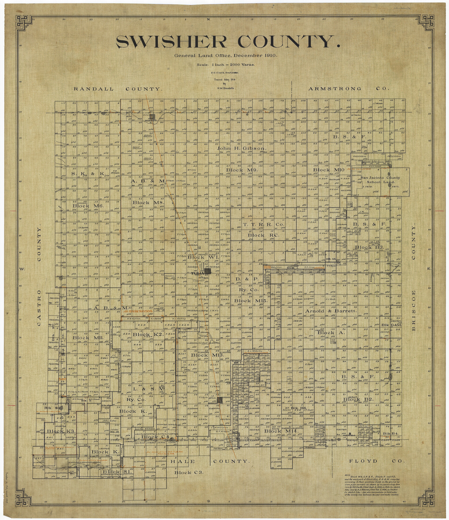 63054, Swisher County, General Map Collection